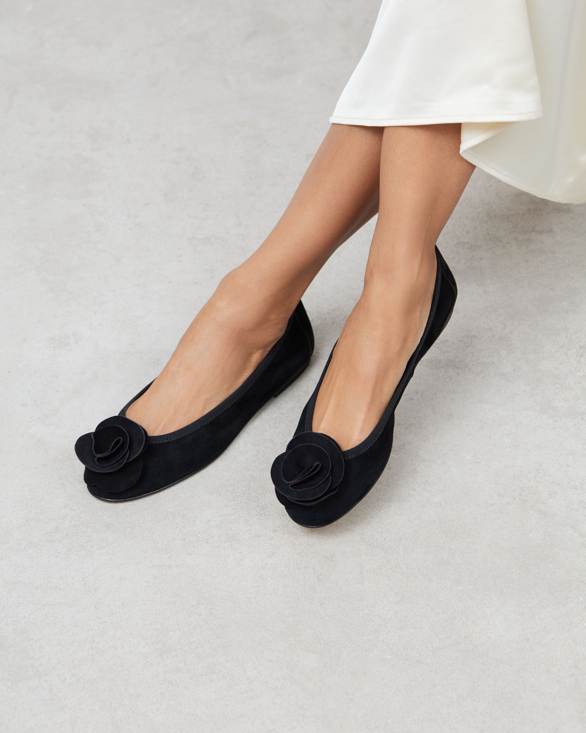 Черные замшевые балетки - Image 5 of 7