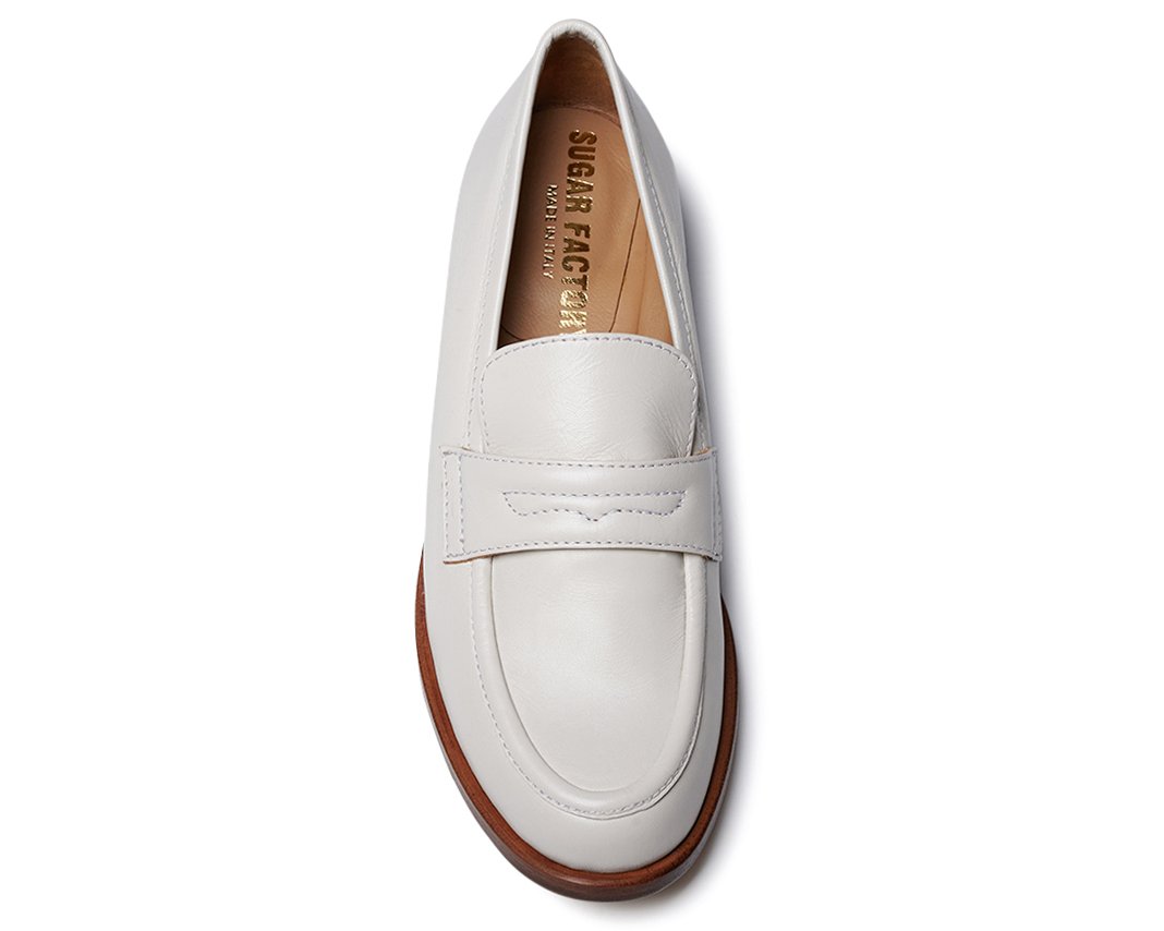 Белые кожаные лоферы - Image 4 of 5