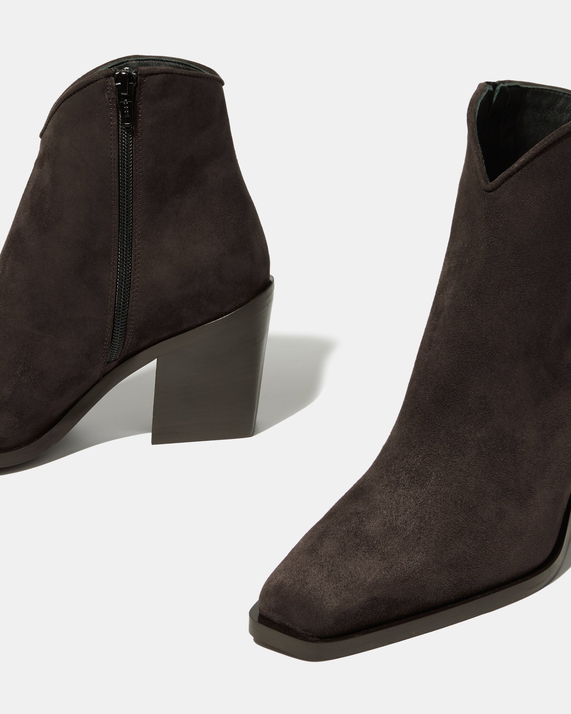 Коричневые замшевые ботильоны - Image 4 of 5