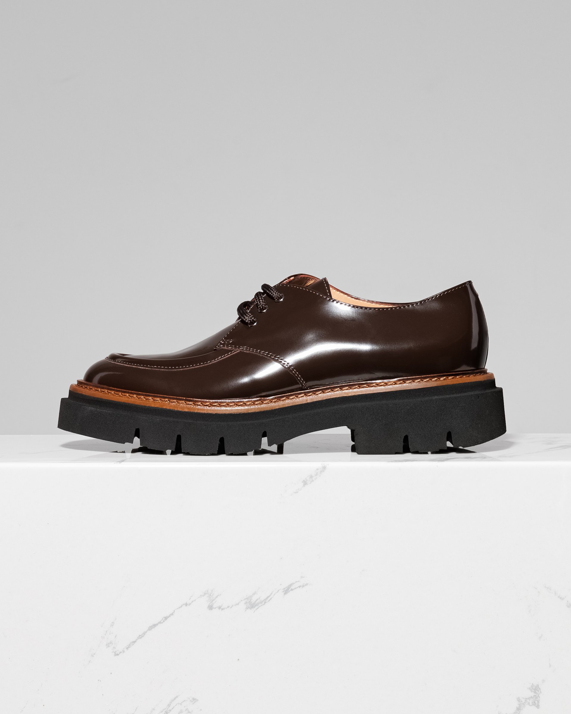 Кожаные лаковые полуботинки - Main image