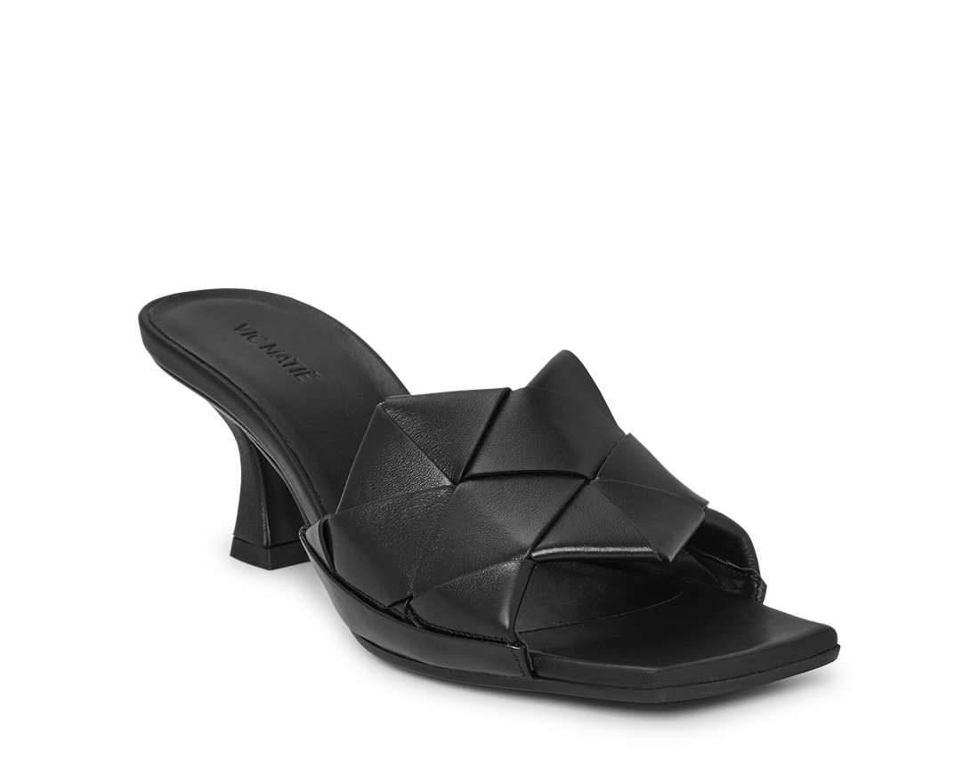 Чёрные кожаные босоножки - Image 2 of 4