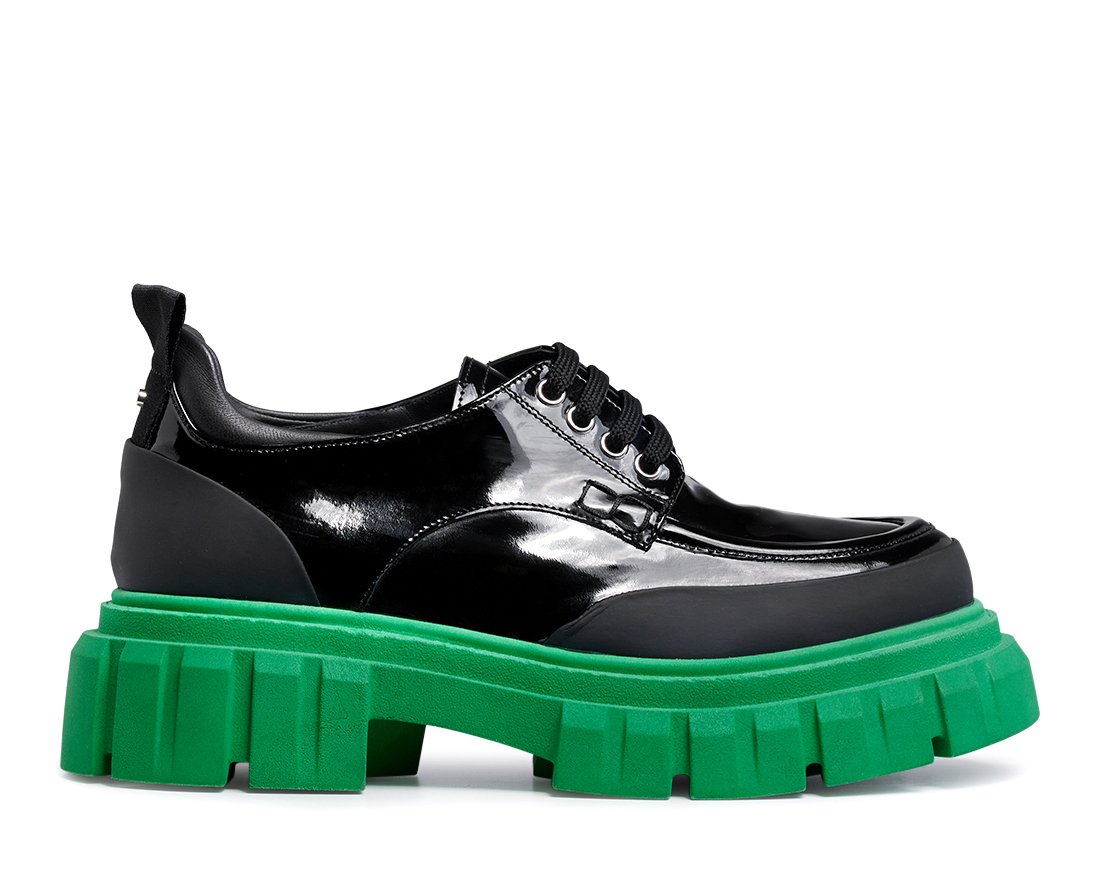 Черные кожаные лоферы - Main image