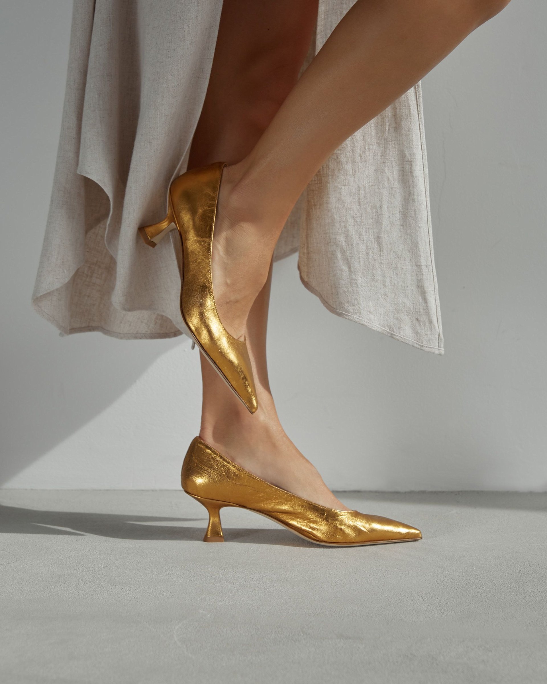 Блестящие оранжевые туфли - Image 6 of 6