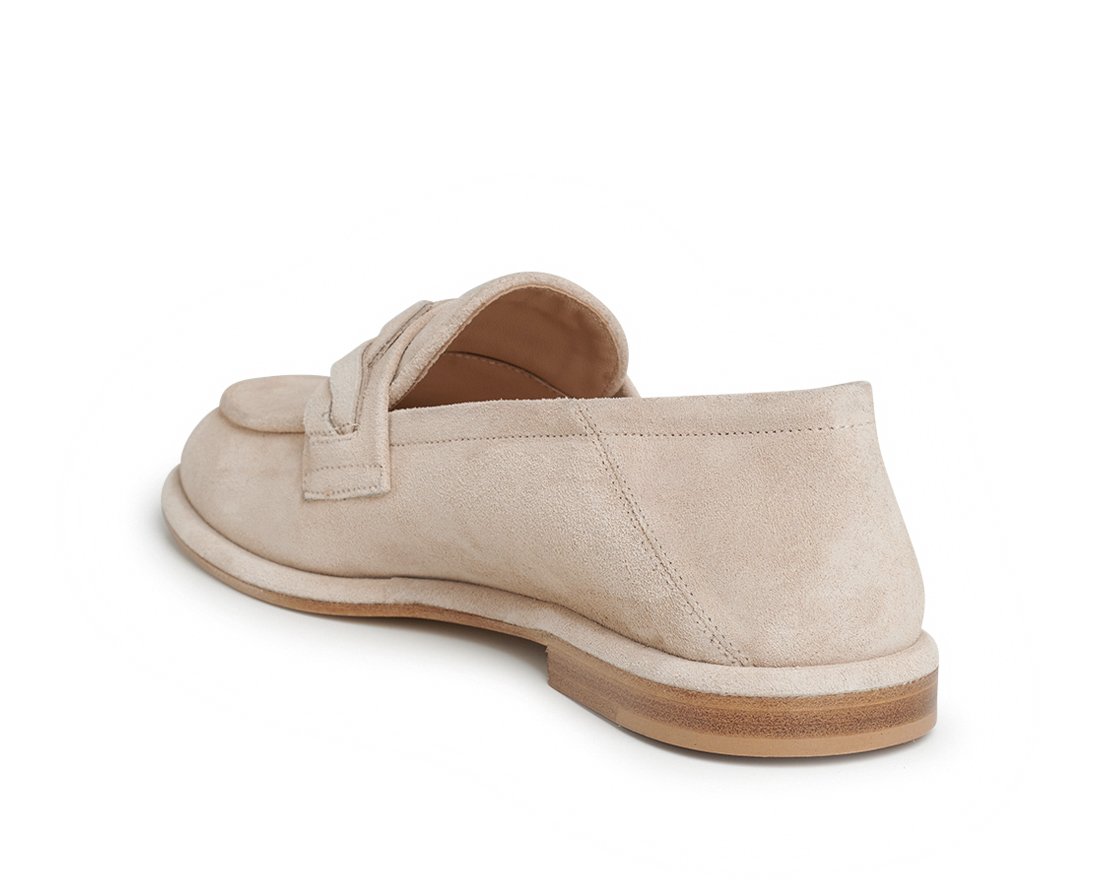 Бежевые замшевые лоферы - Image 3 of 5