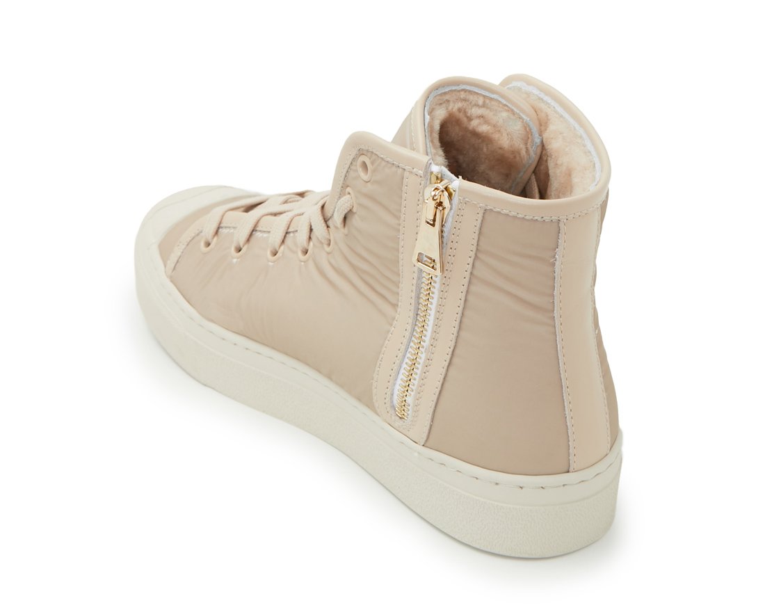 Зимние бежевые кеды - Image 3 of 5