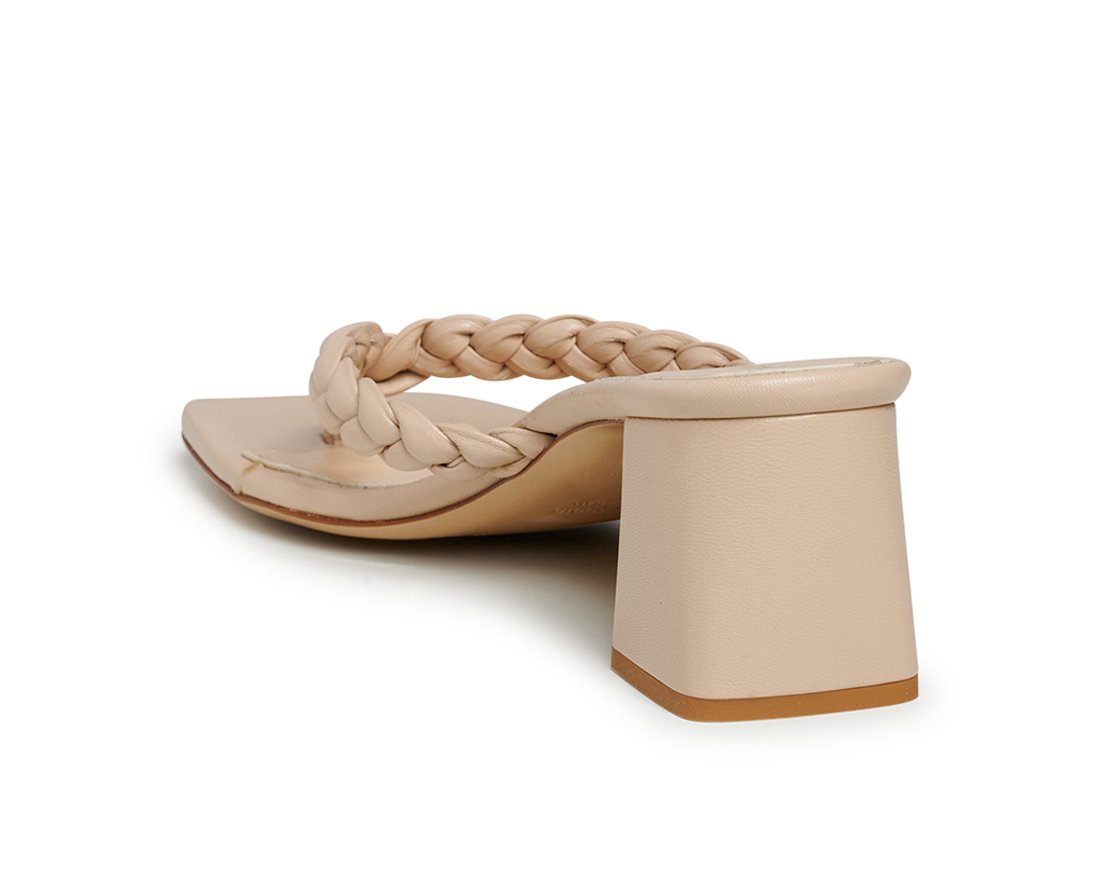 Бежевые кожаные мюли - Image 3 of 5