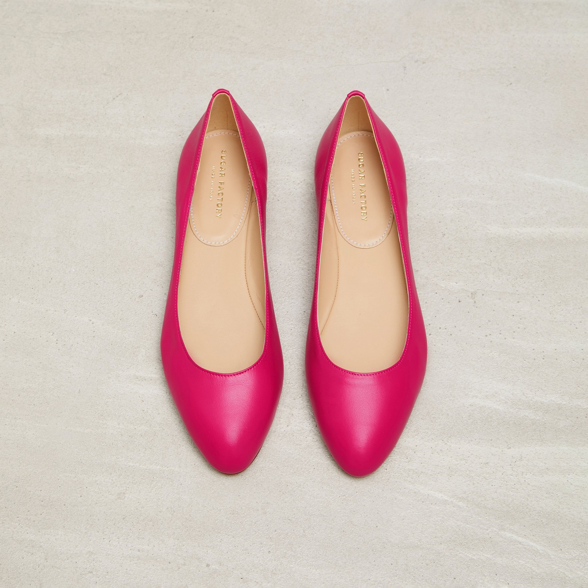 Розовые кожаные балетки - Image 2 of 5