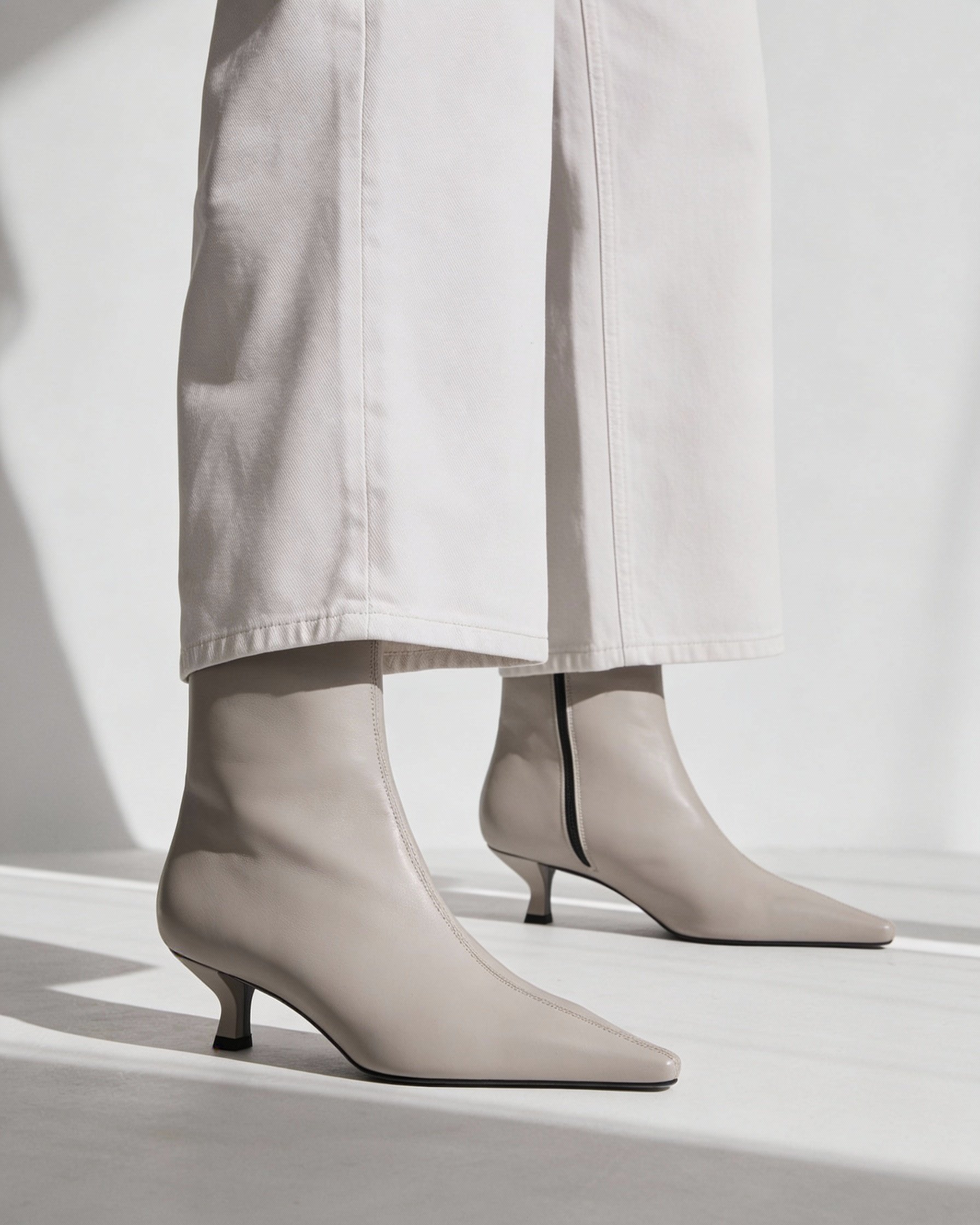 Серые ботильоны из натуральной кожи - Image 5 of 5