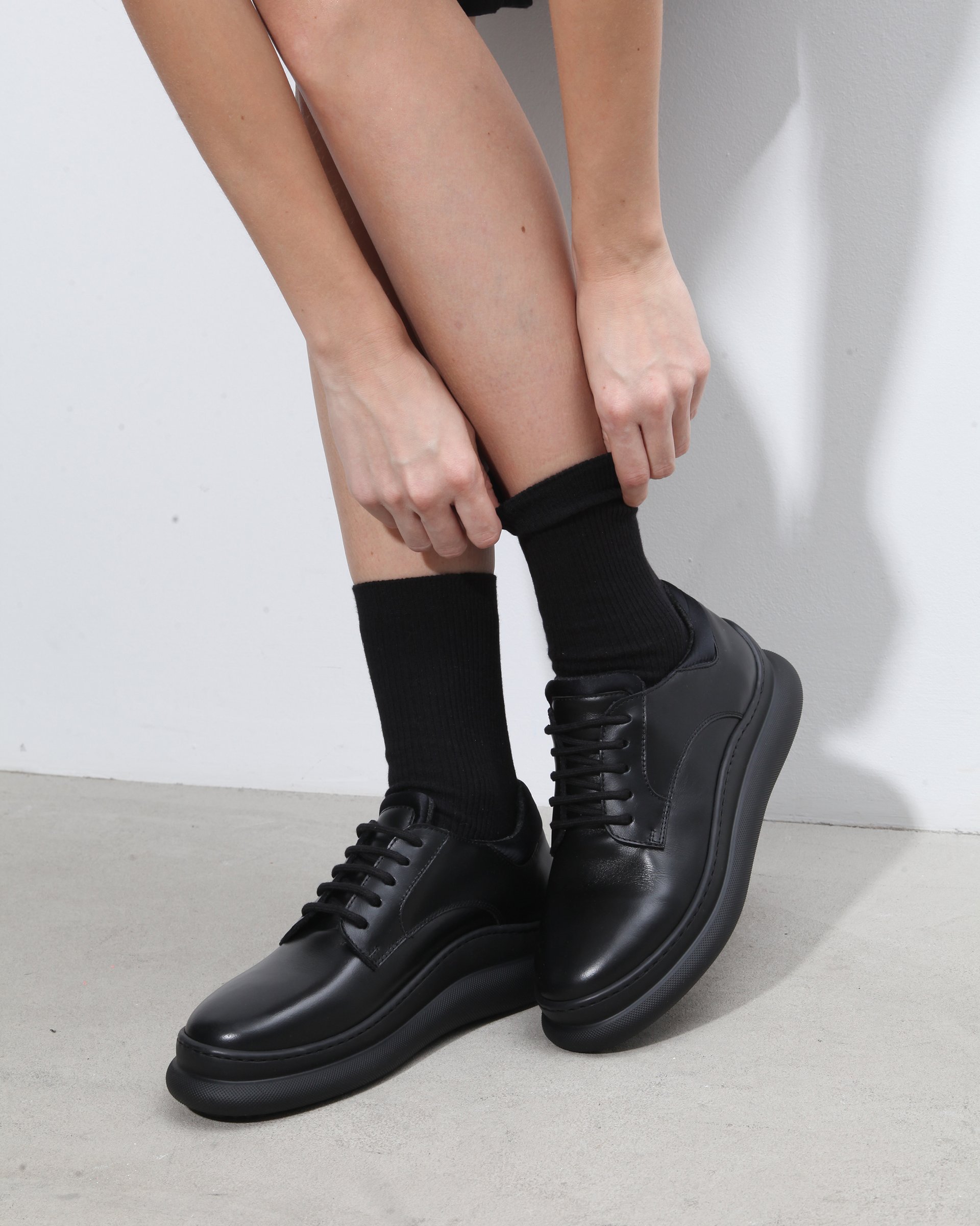 Черные кожаные полуботинки - Image 6 of 8