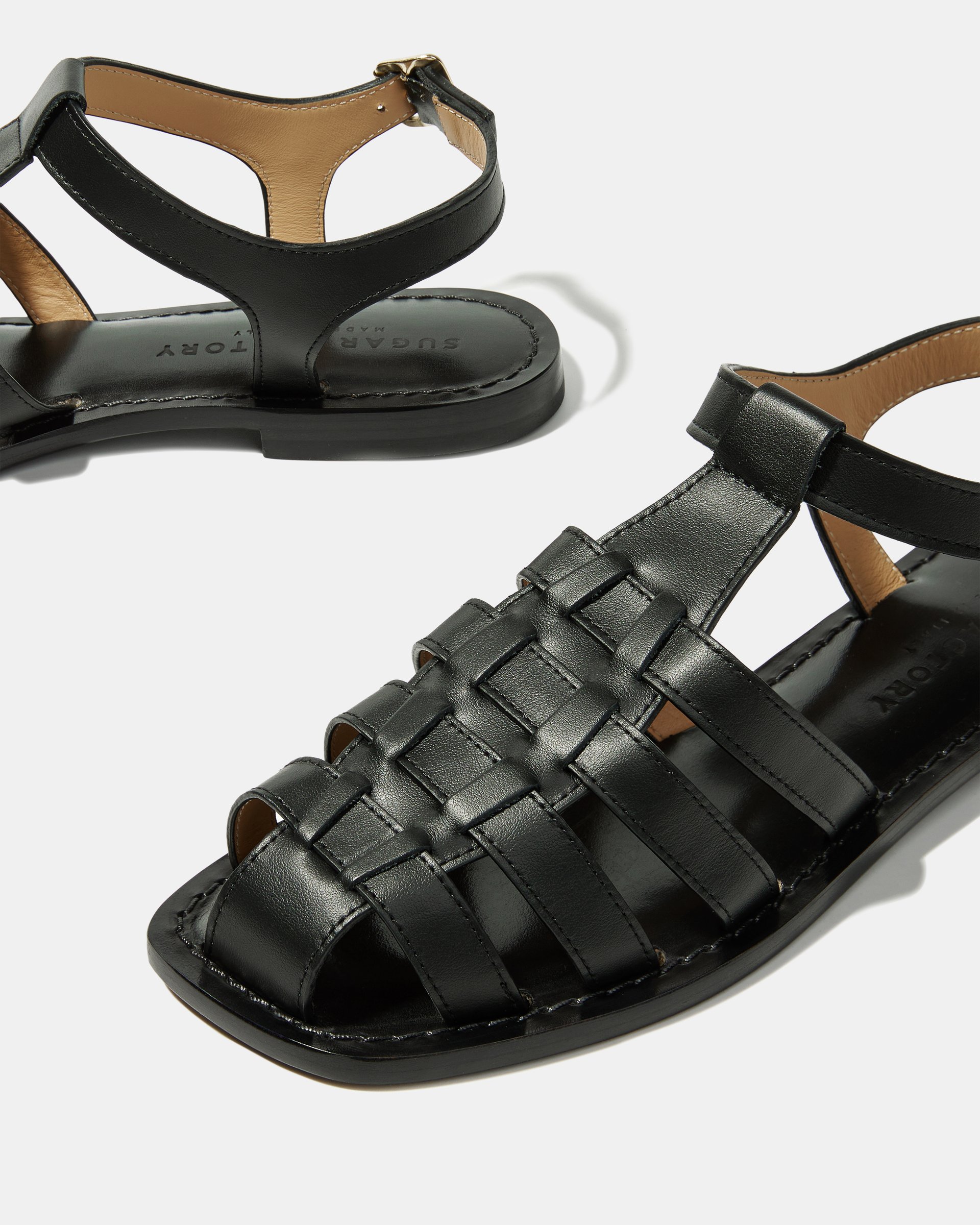 Черные сандалии из натуральной кожи - Image 4 of 5