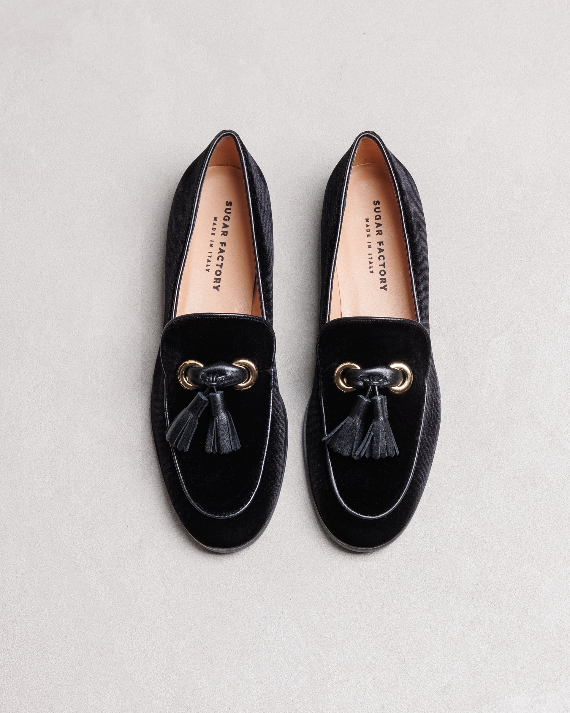 Черные бархатные лоферы - Image 3 of 6