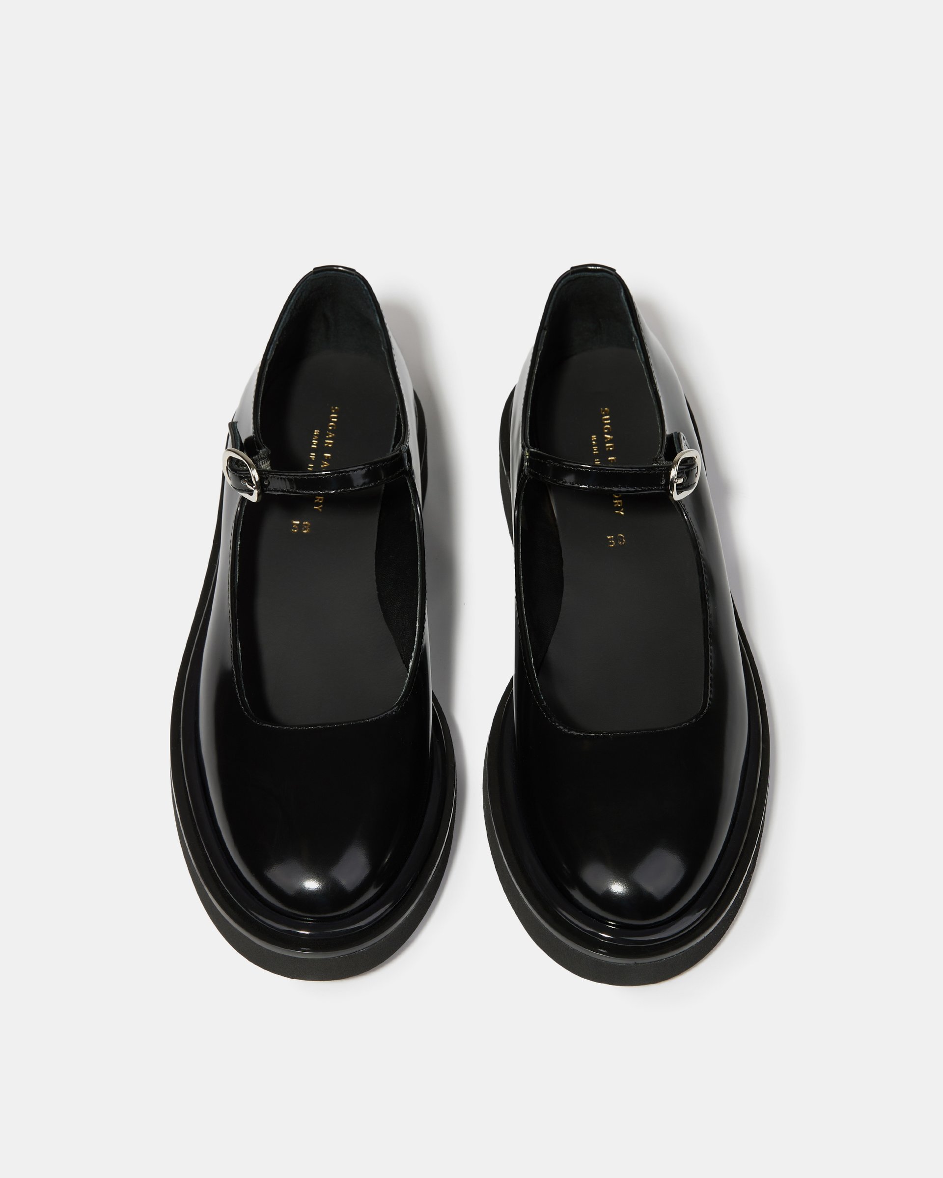 Чёрные кожаные туфли на платформе - Image 3 of 5