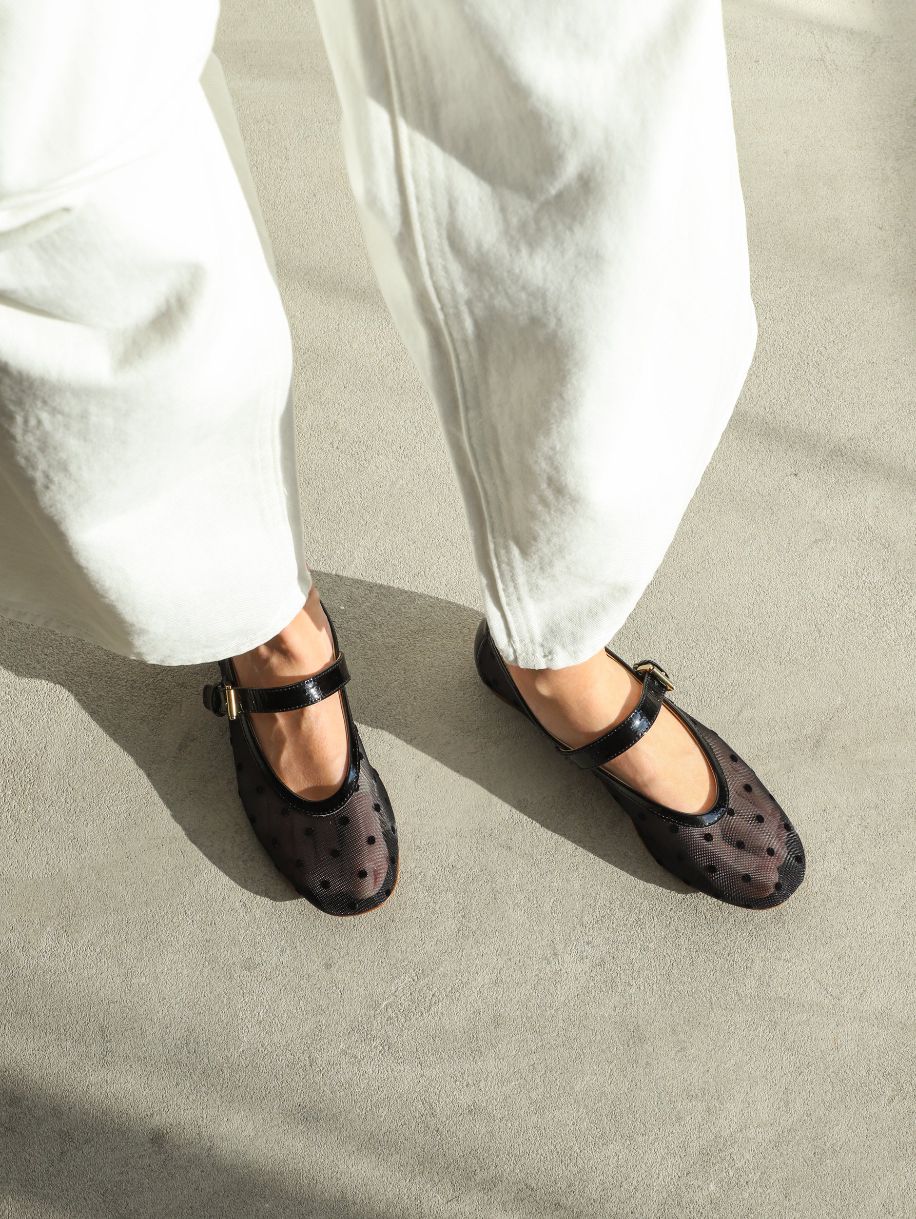 Черные балетки из текстильной сетки - Image 6 of 6