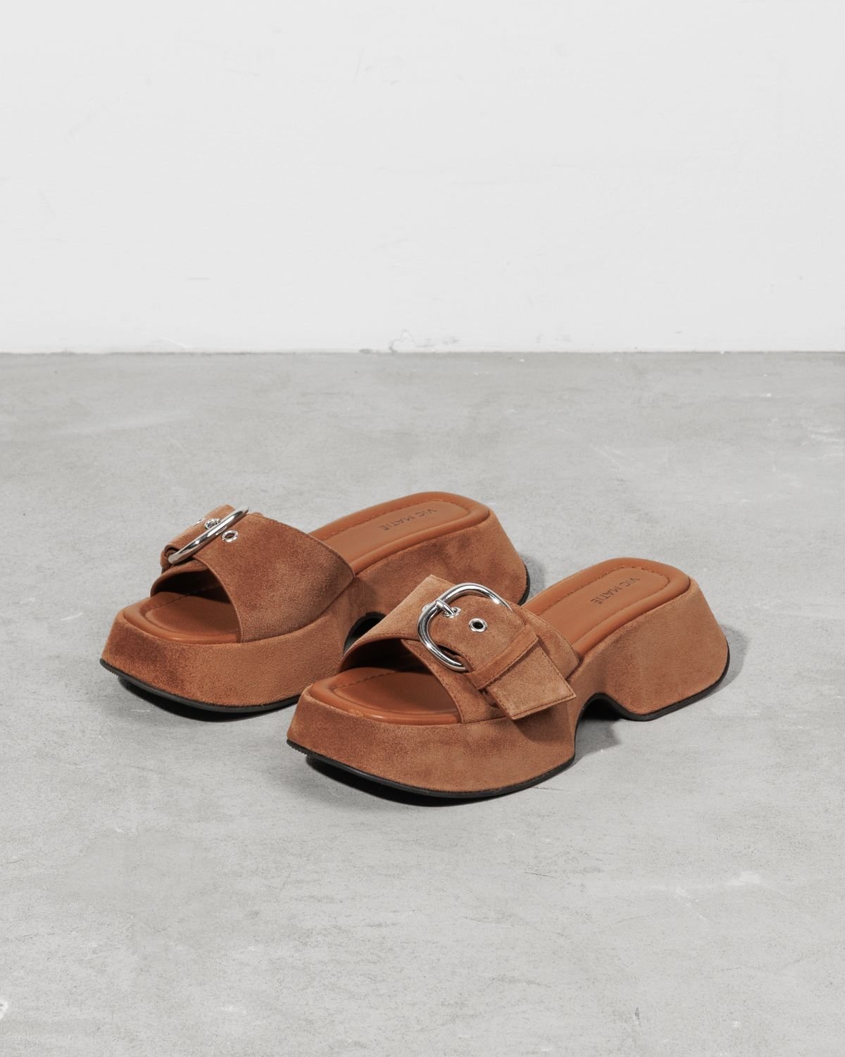 Коричневые замшевые сабо - Image 3 of 5