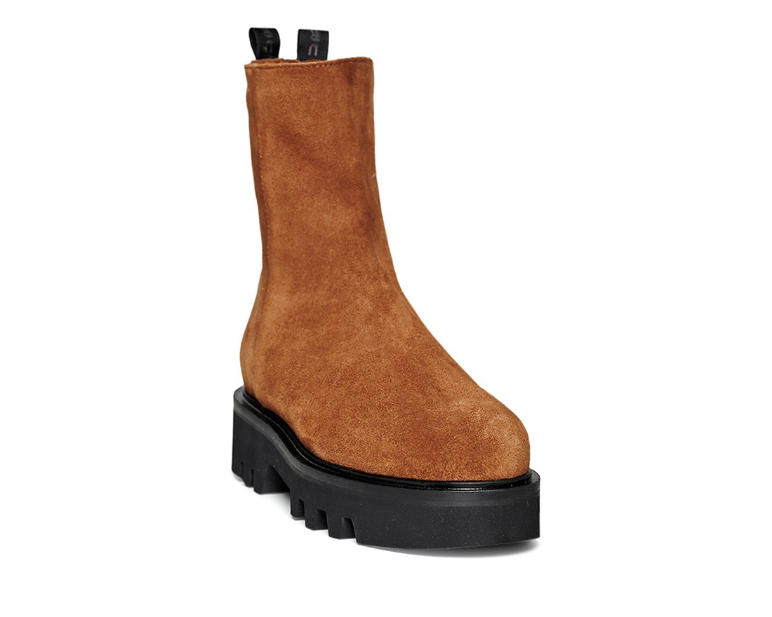 Зимние коричневые замшевые ботинки - Image 2 of 4