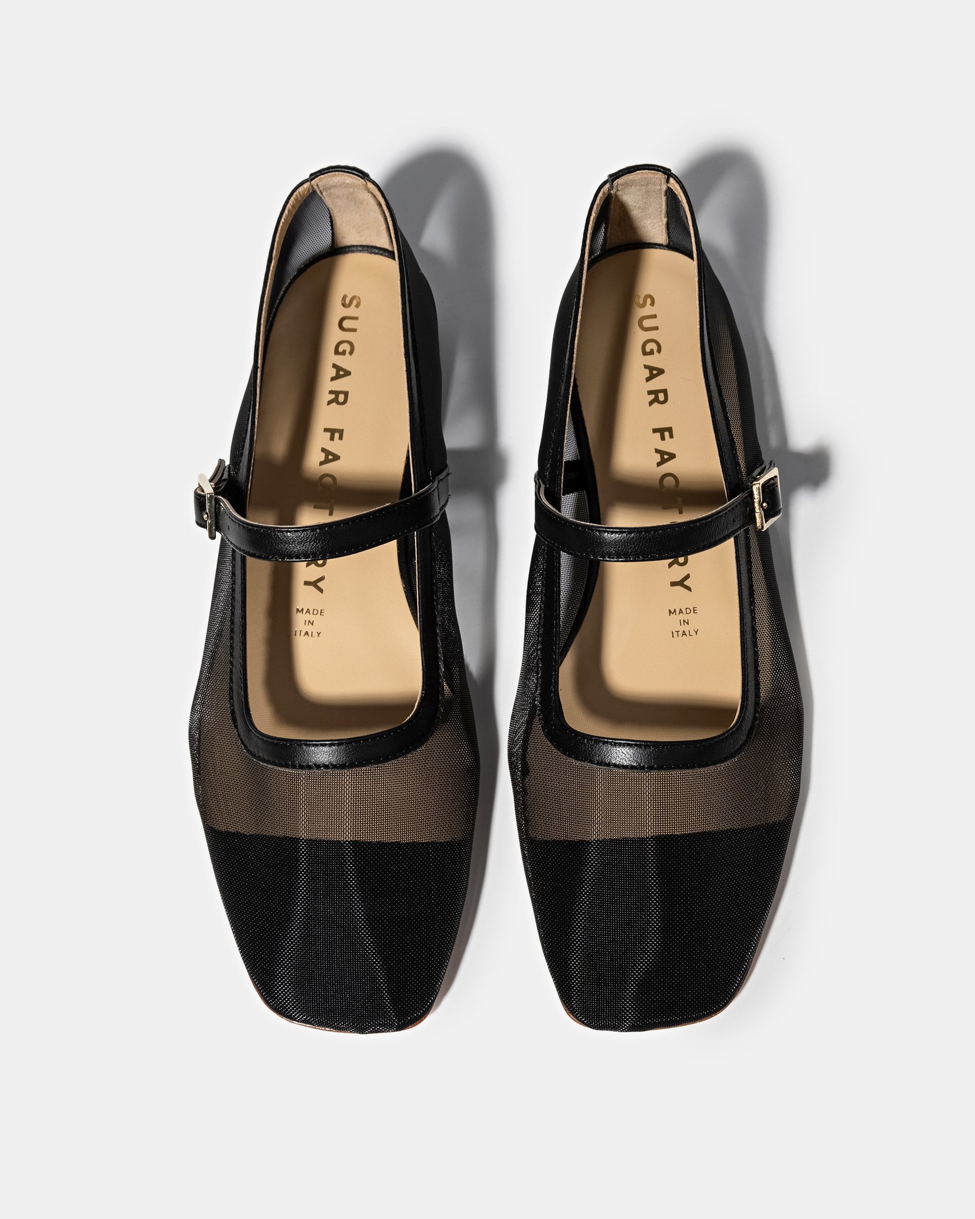 Черные балетки из текстильной сетки - Image 3 of 5