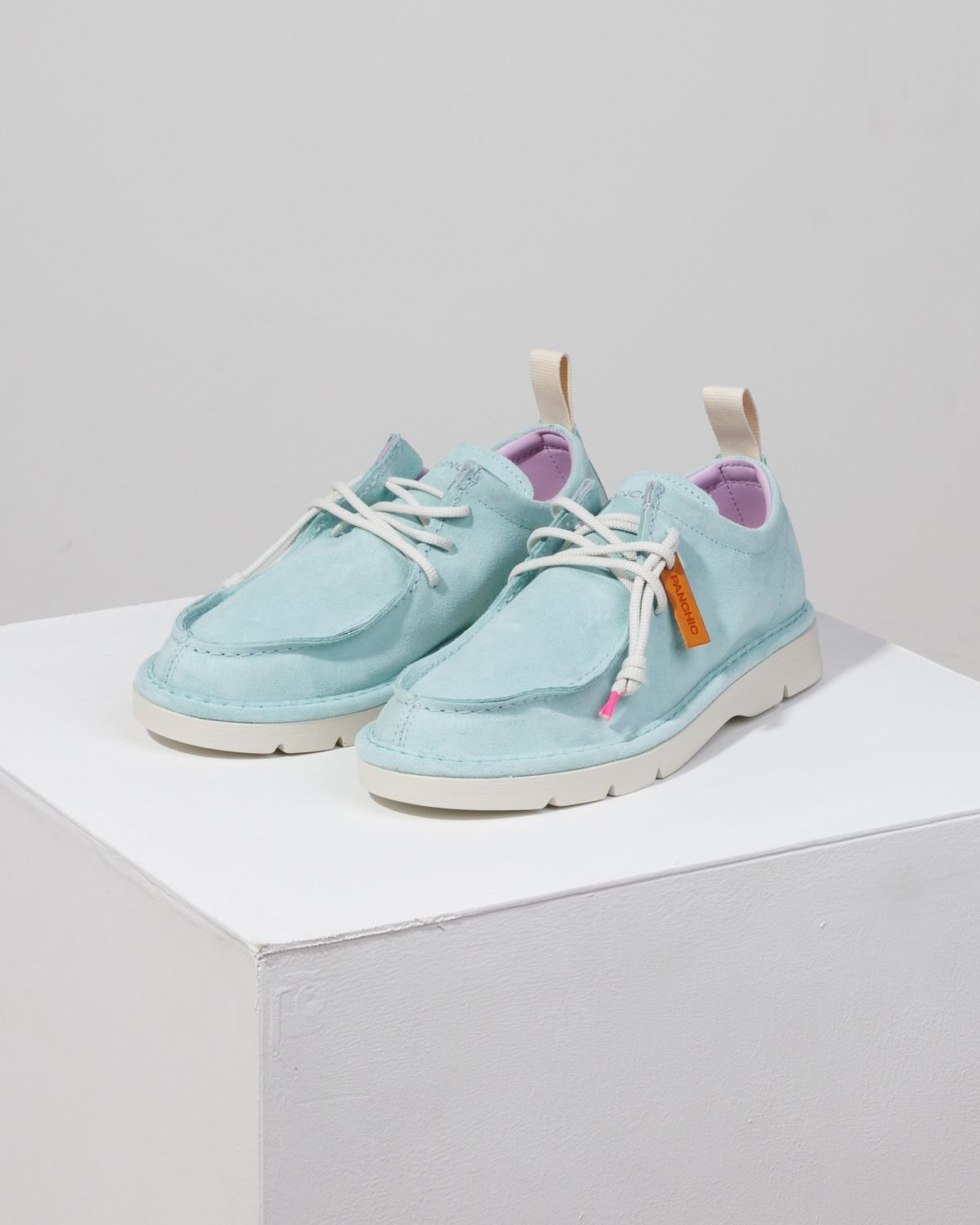 Светло-бирюзовые замшевые мокасины - Image 3 of 4