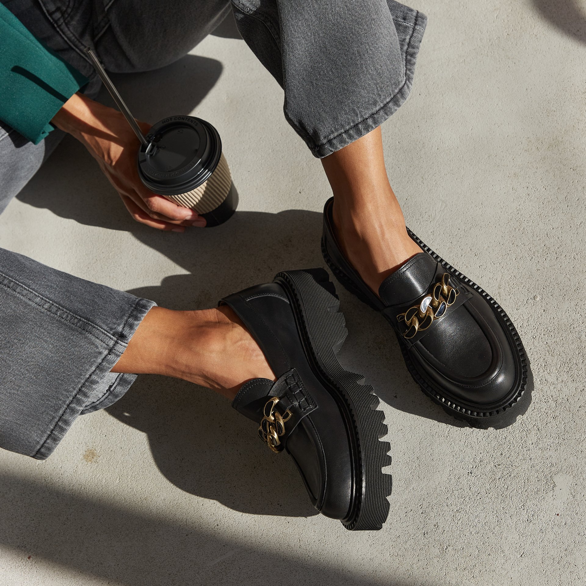 Черные кожаные лоферы - Image 5 of 5