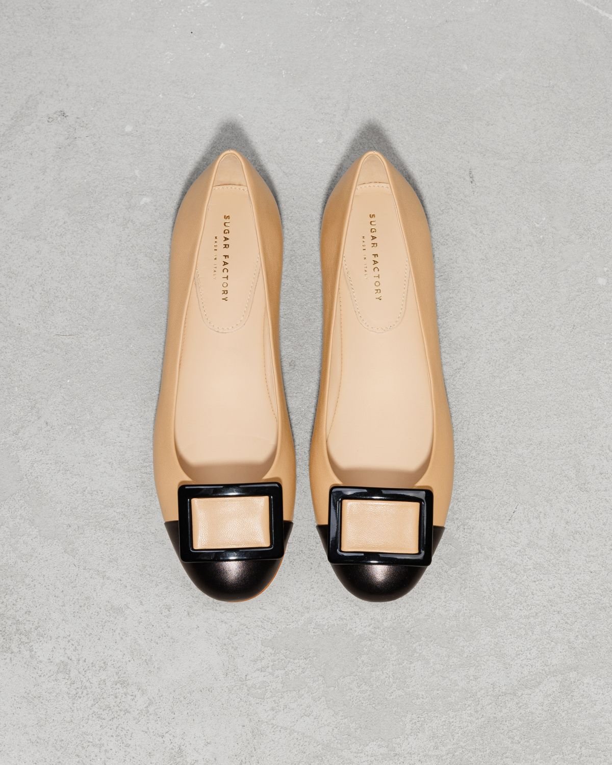 Бежевые кожаные балетки - Image 2 of 6