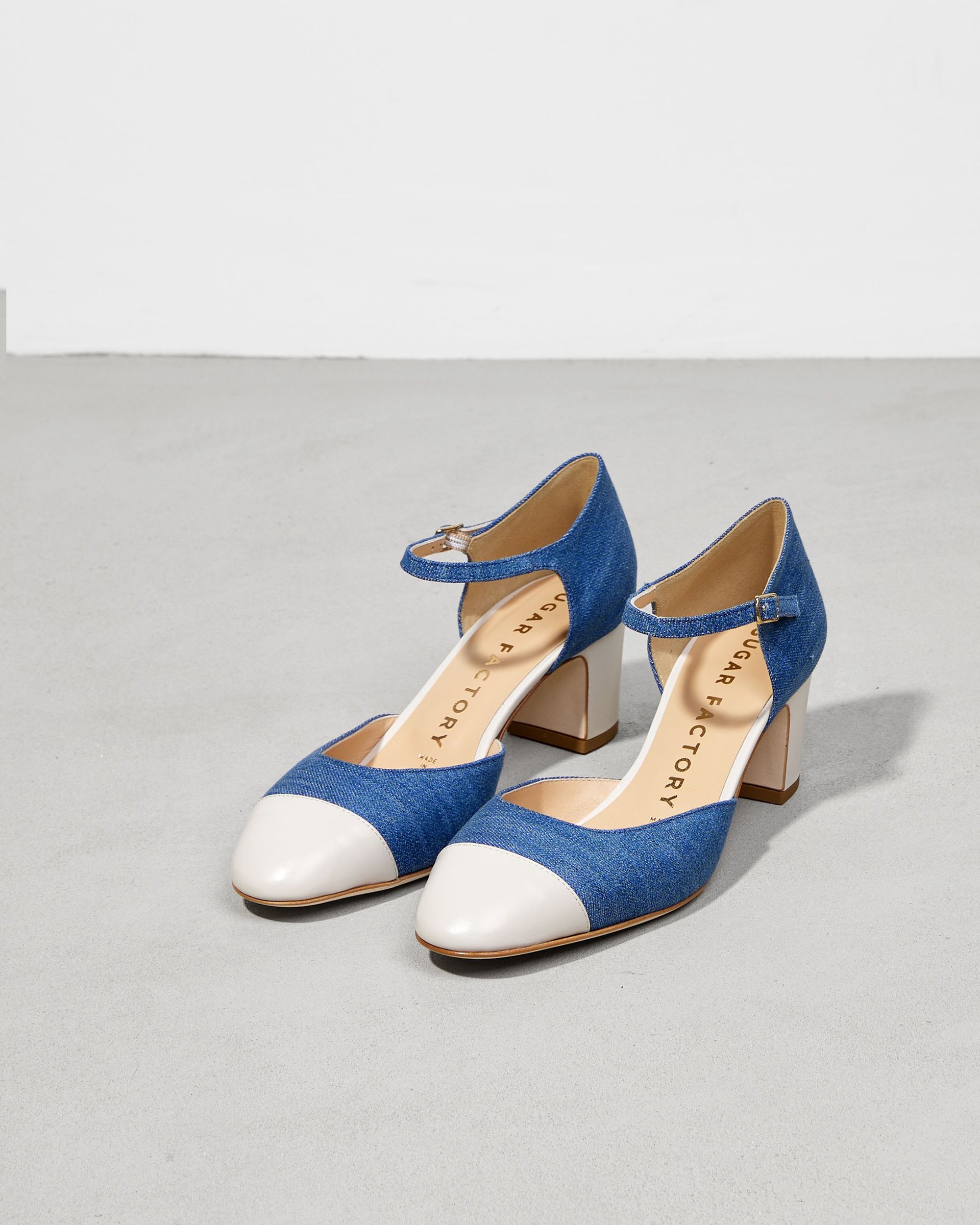 Синие текстильные туфли - Image 3 of 6