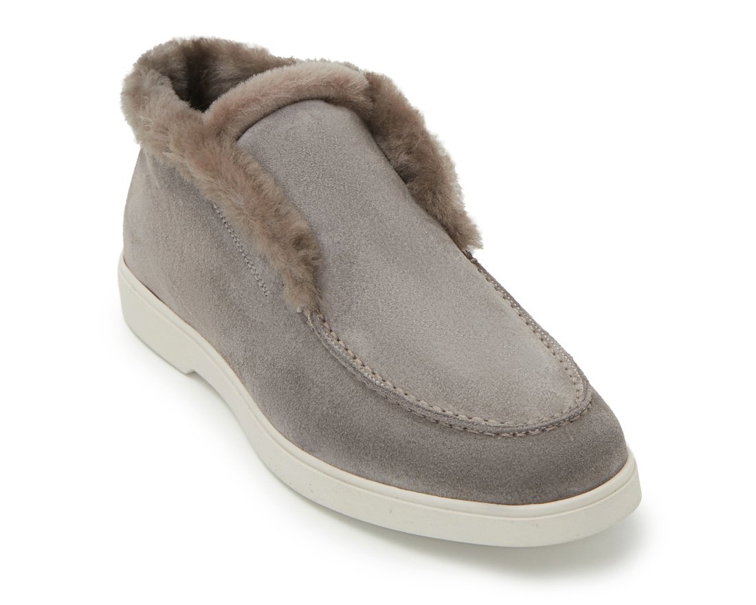 Зимние серые замшевые полуботинки - Image 2 of 4