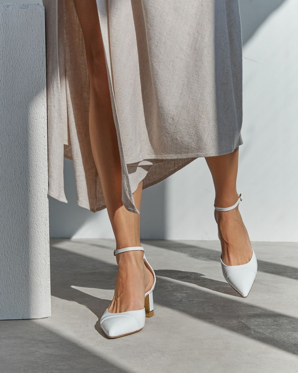 Белые кожаные туфли - Image 7 of 7