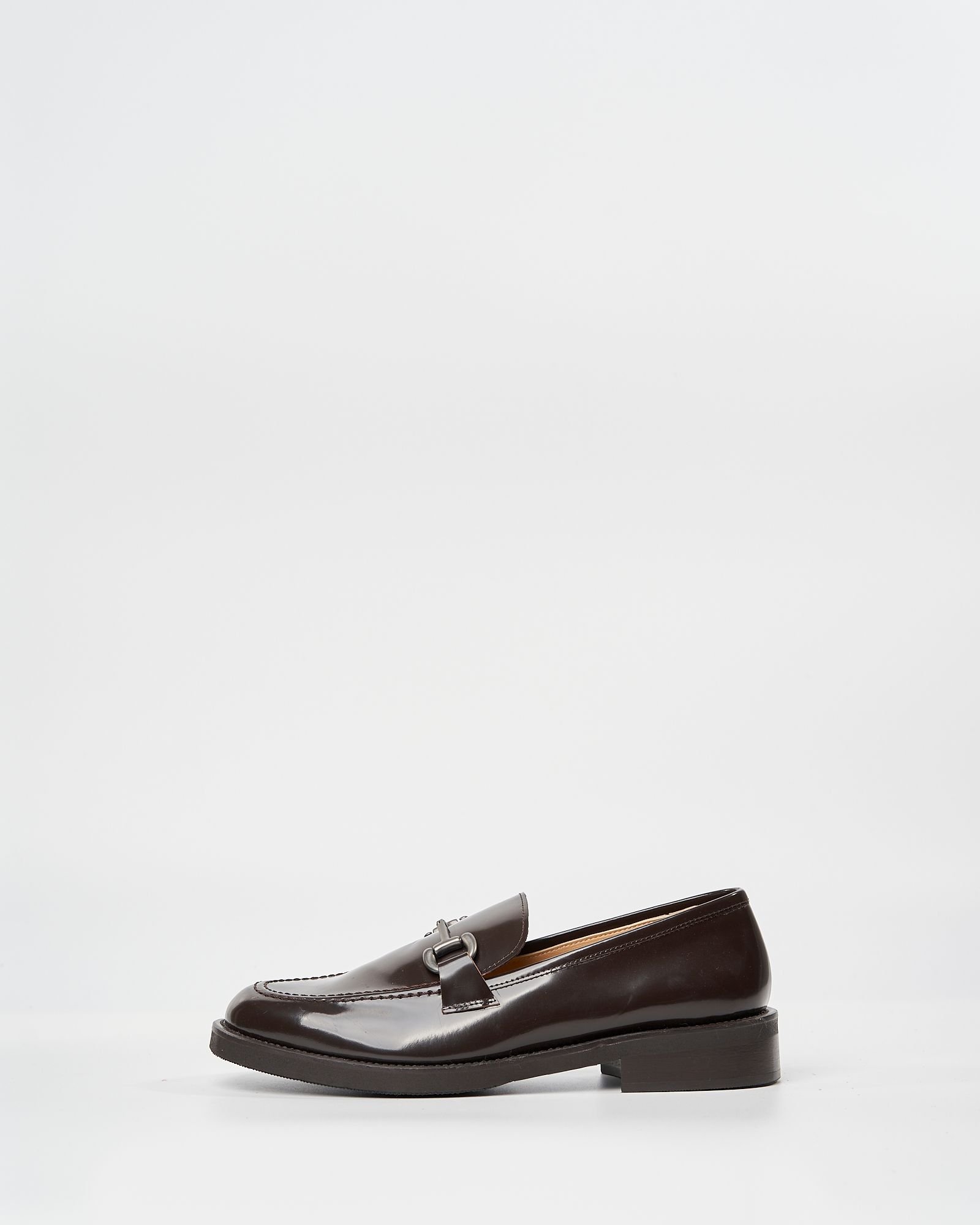 Коричневые кожаные лоферы - Main image