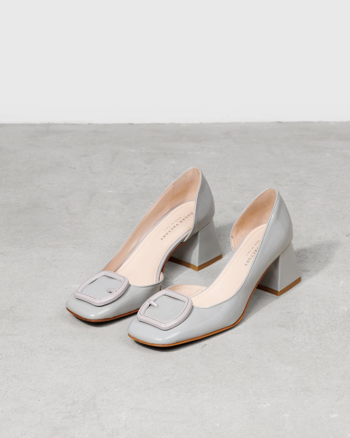 Светло-серые кожаные туфли - Image 3 of 6