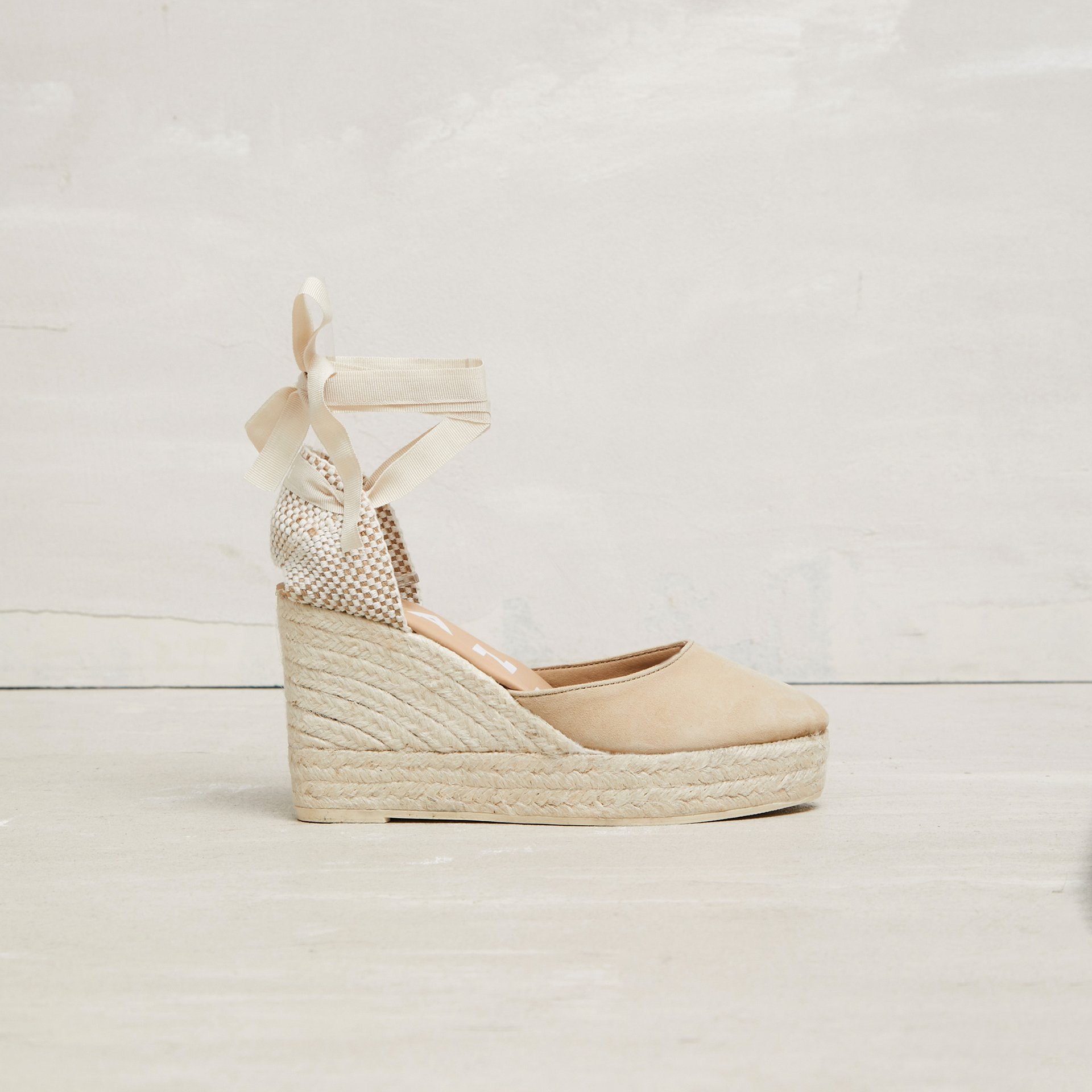 Бежевые замшевые эспадрильи - Main image