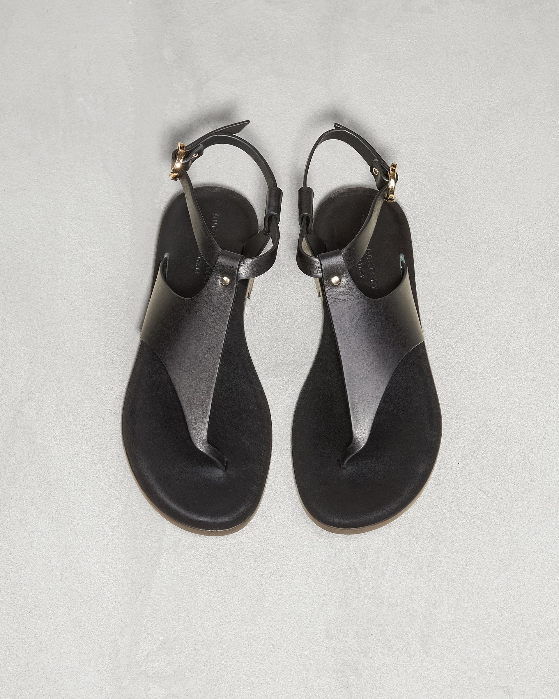 Черные кожаные сандалии - Image 2 of 6