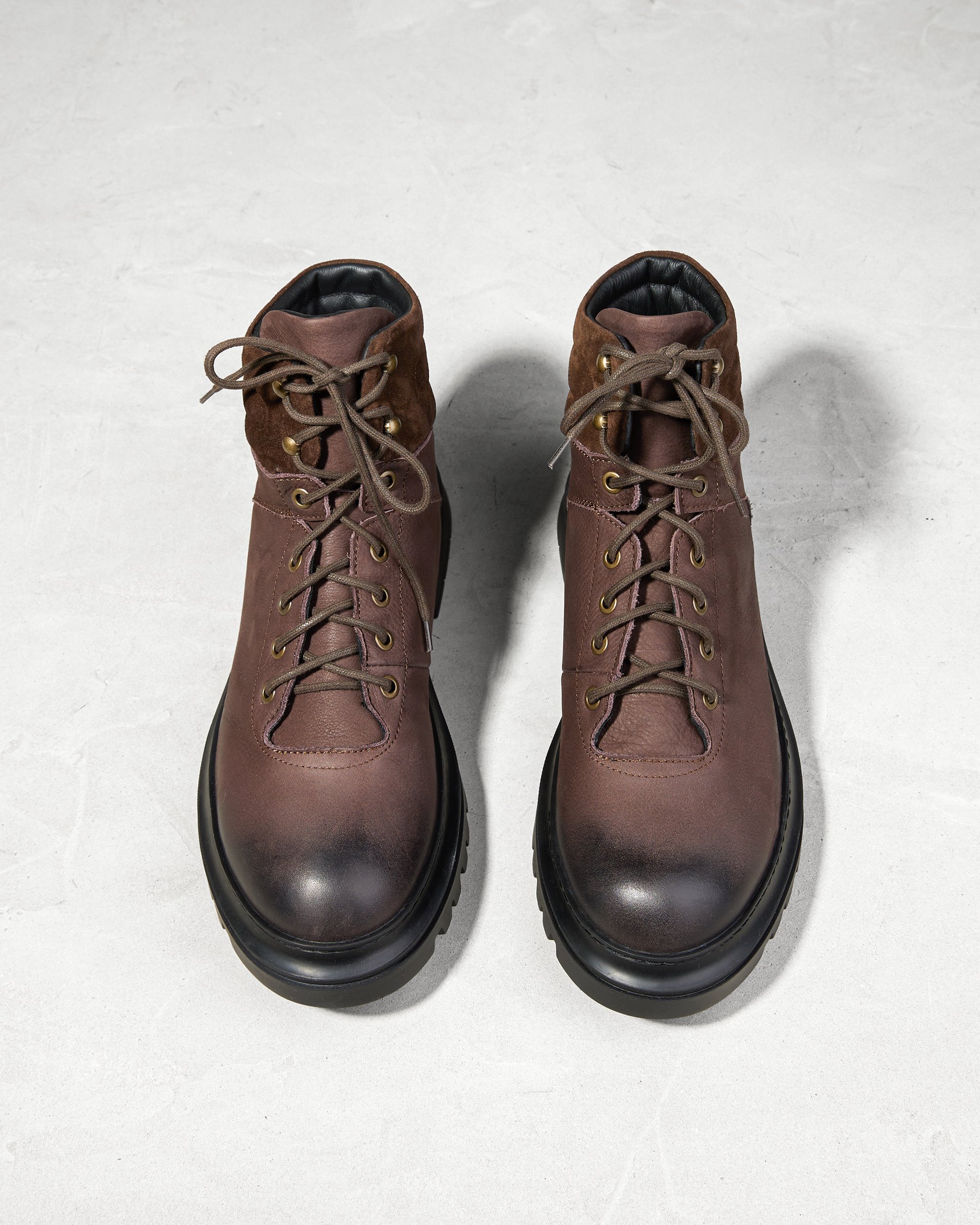 Коричневые кожаные ботинки - Image 3 of 5