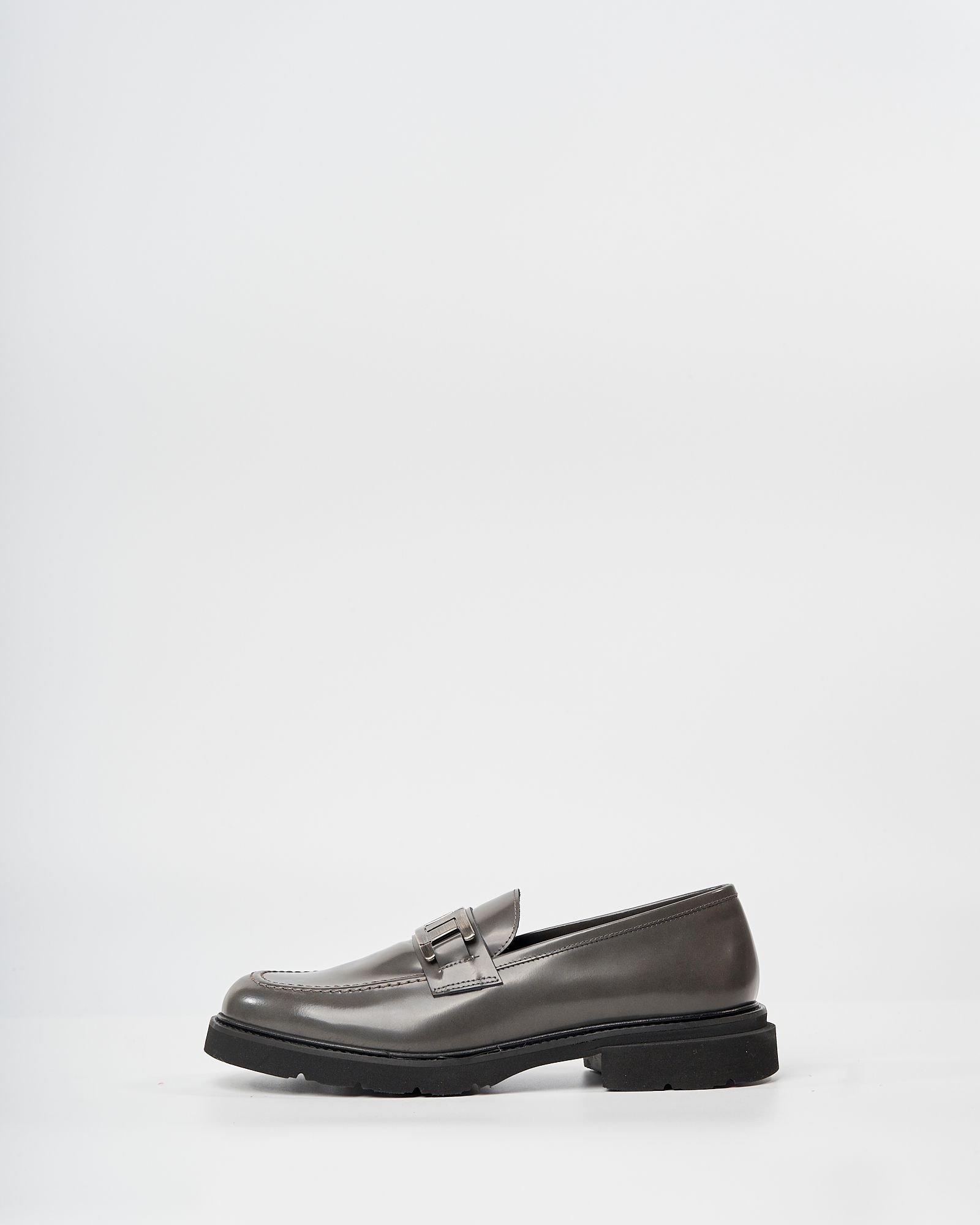 Серые кожаные лоферы - Image 3 of 7