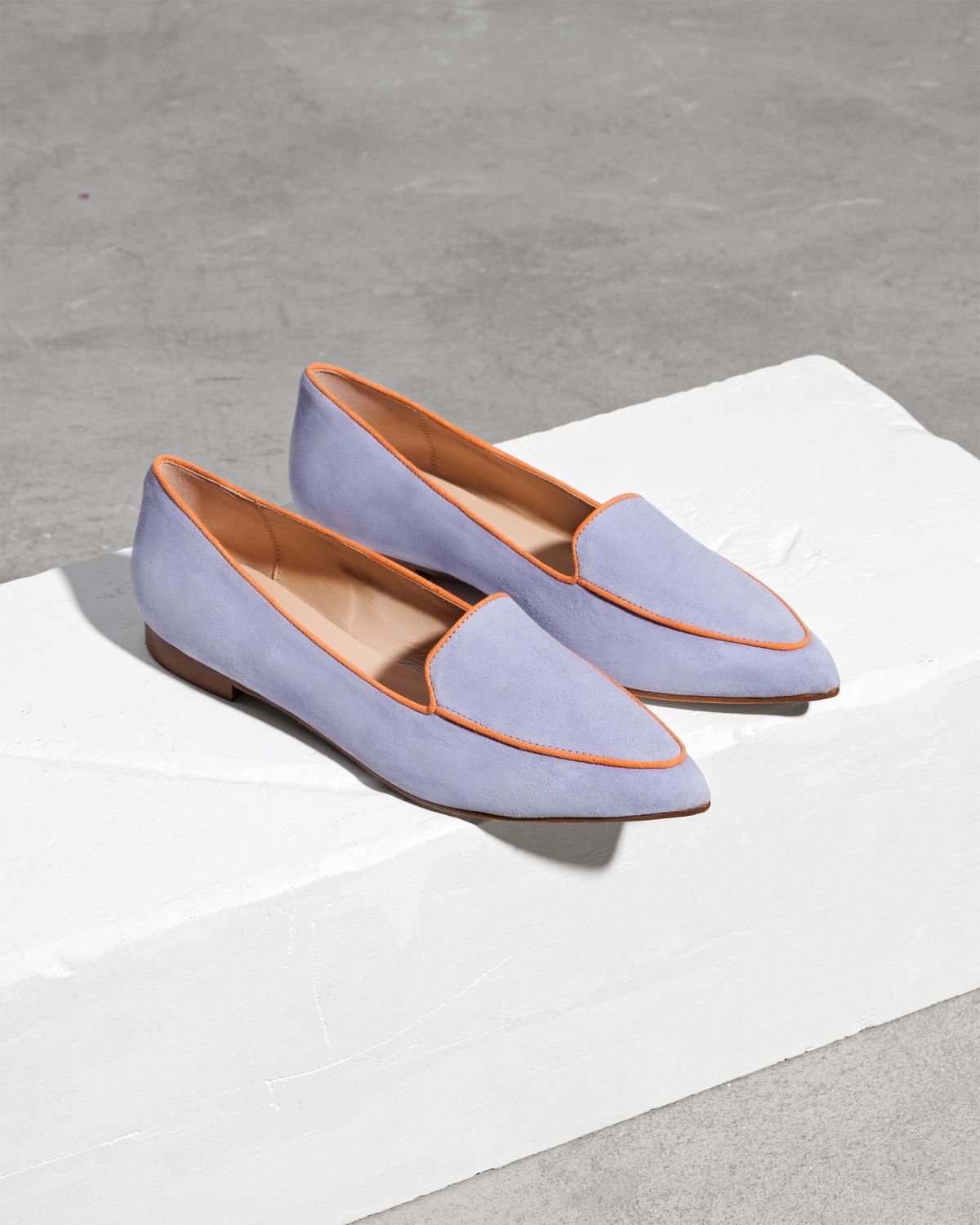 Лиловые замшевые лоферы - Image 3 of 4