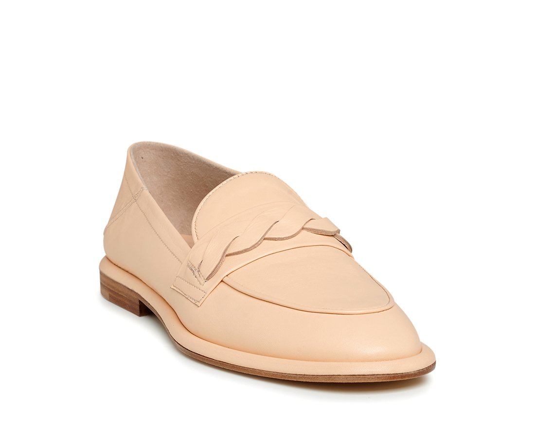 Бежевые кожаные лоферы - Image 2 of 4