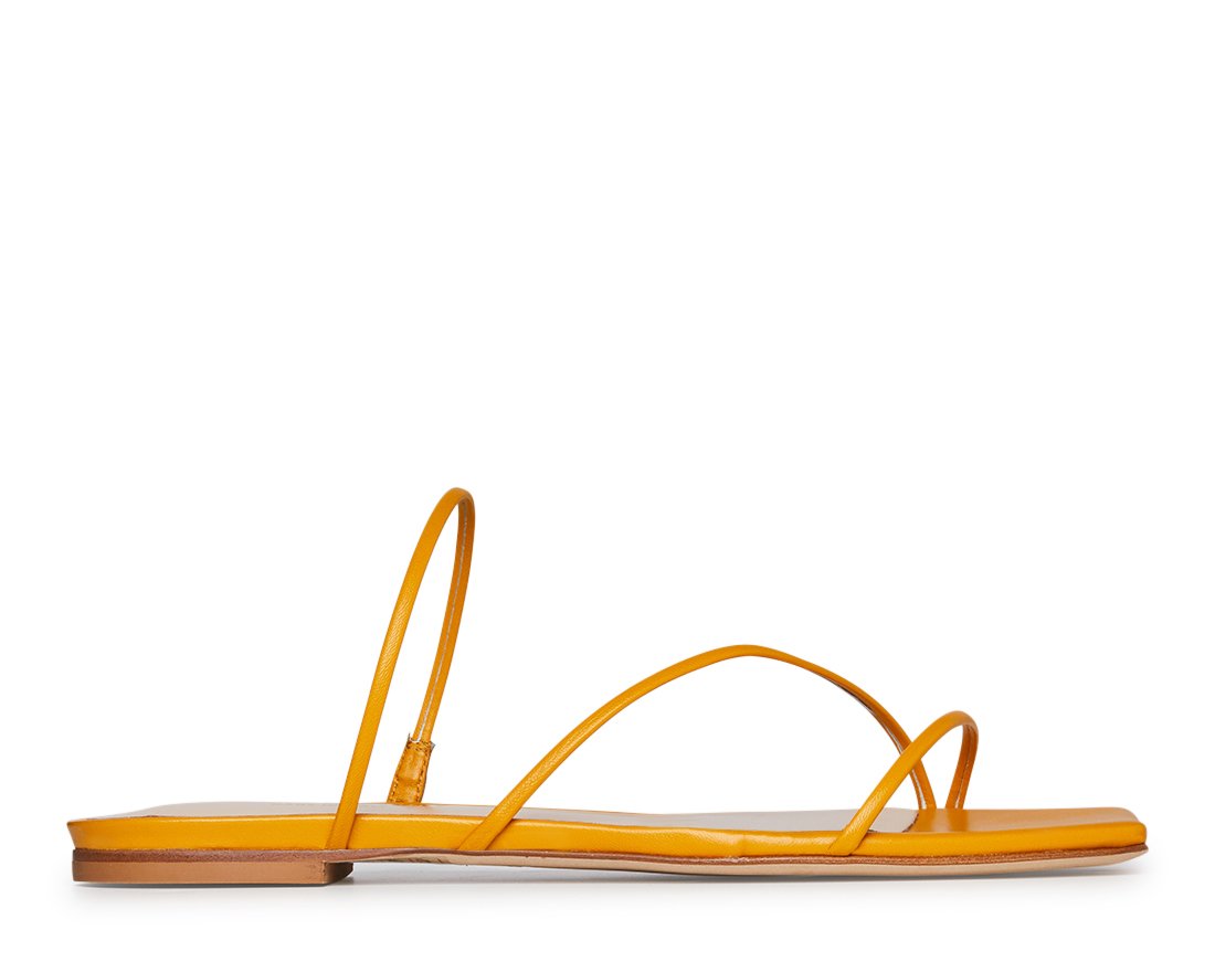 Жёлтые кожаные сандалии - Main image
