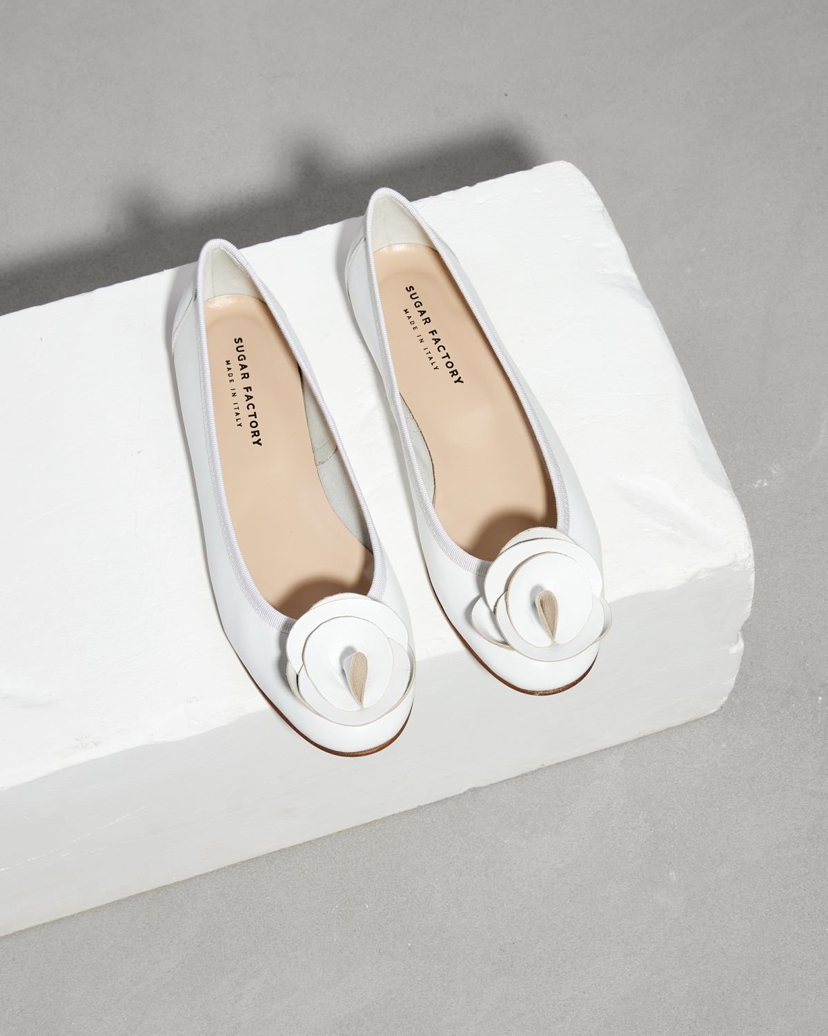 Белые кожаные балетки - Image 2 of 7