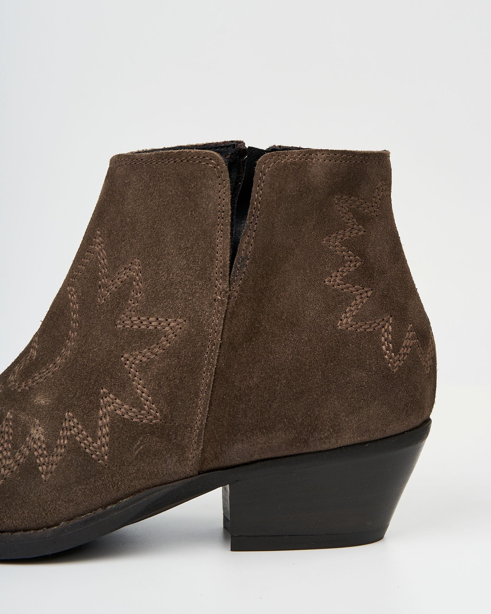 Коричневые замшевые казаки - Image 5 of 6