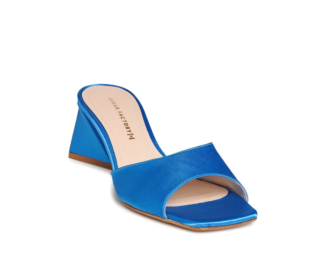 Синие атласные мюли - Image 2 of 5