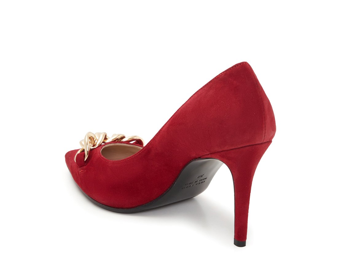 Красные замшевые туфли - Image 3 of 5