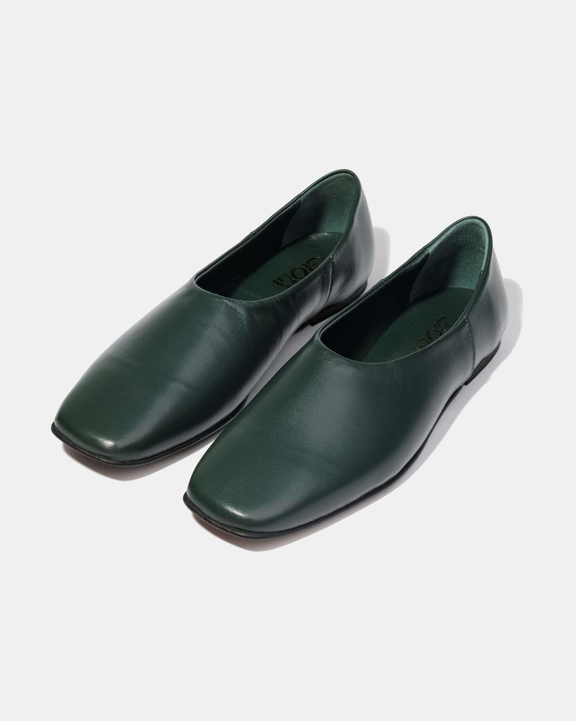 Темно-зеленые женские туфли из натуральной кожи - Image 3 of 5