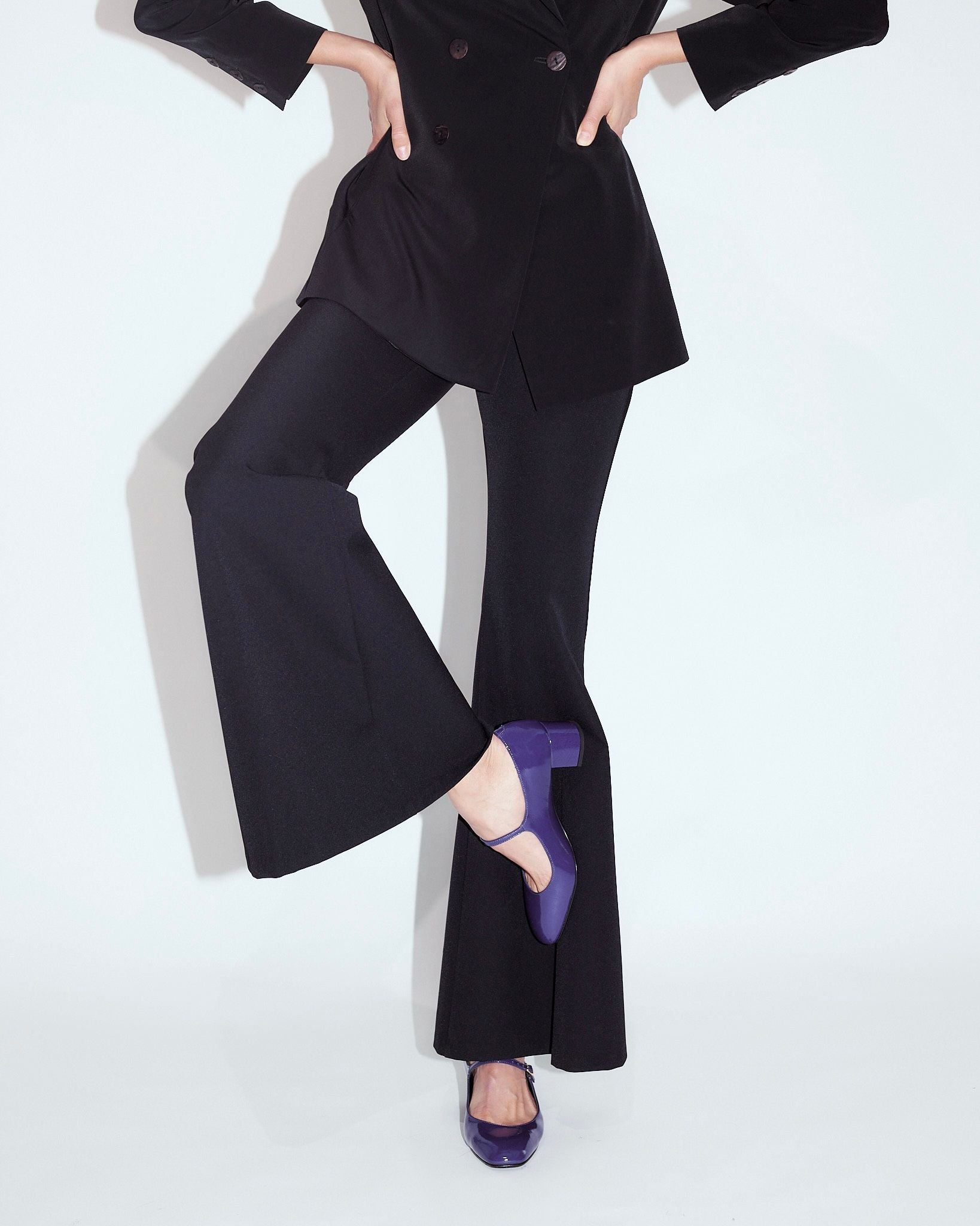 Фиолетовые кожаные туфли - Main image