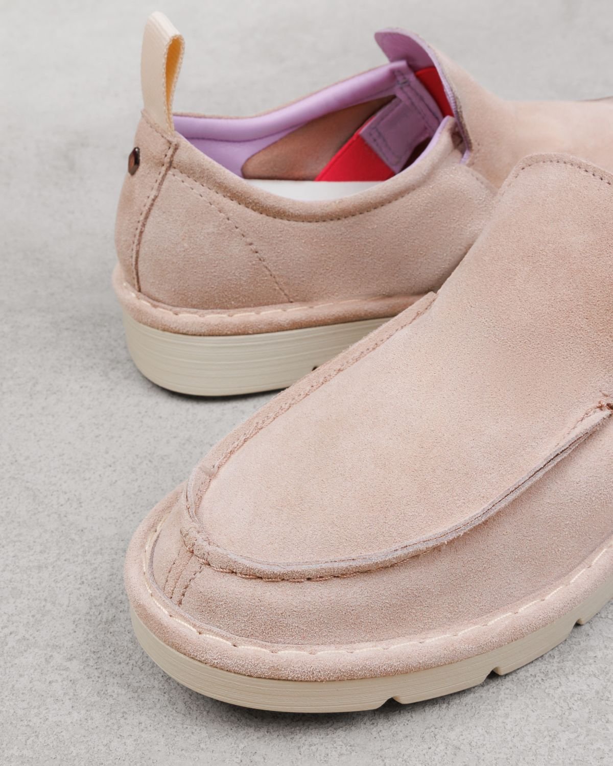 Светло-розовые замшевые мокасины - Image 4 of 6