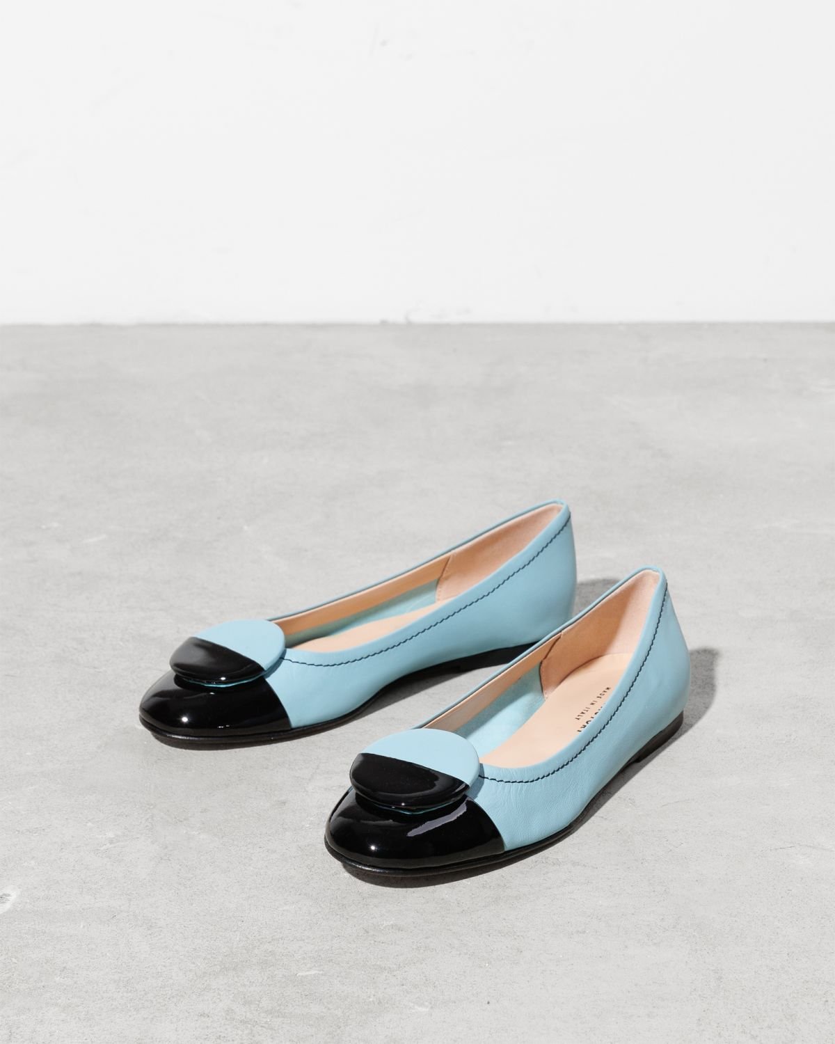 Голубые кожаные балетки - Image 3 of 4