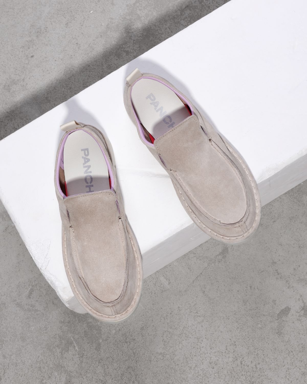 Светло-серые замшевые мокасины - Image 2 of 5