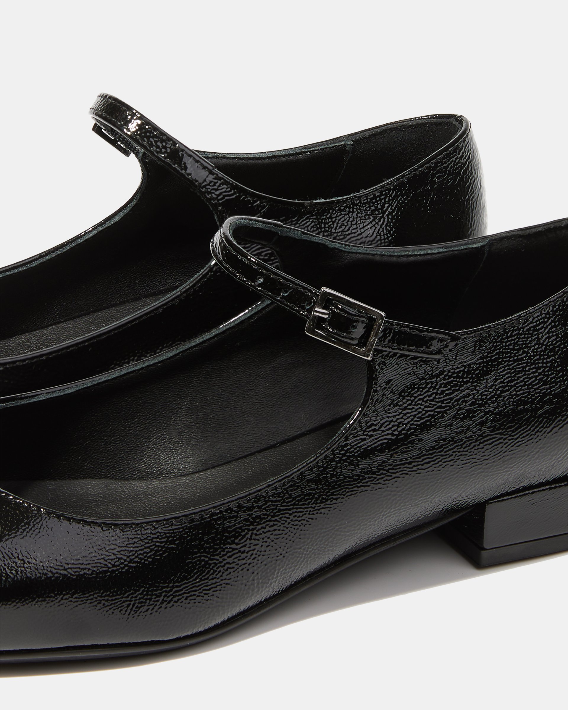 Черные кожаные туфли на ремешке - Image 4 of 5