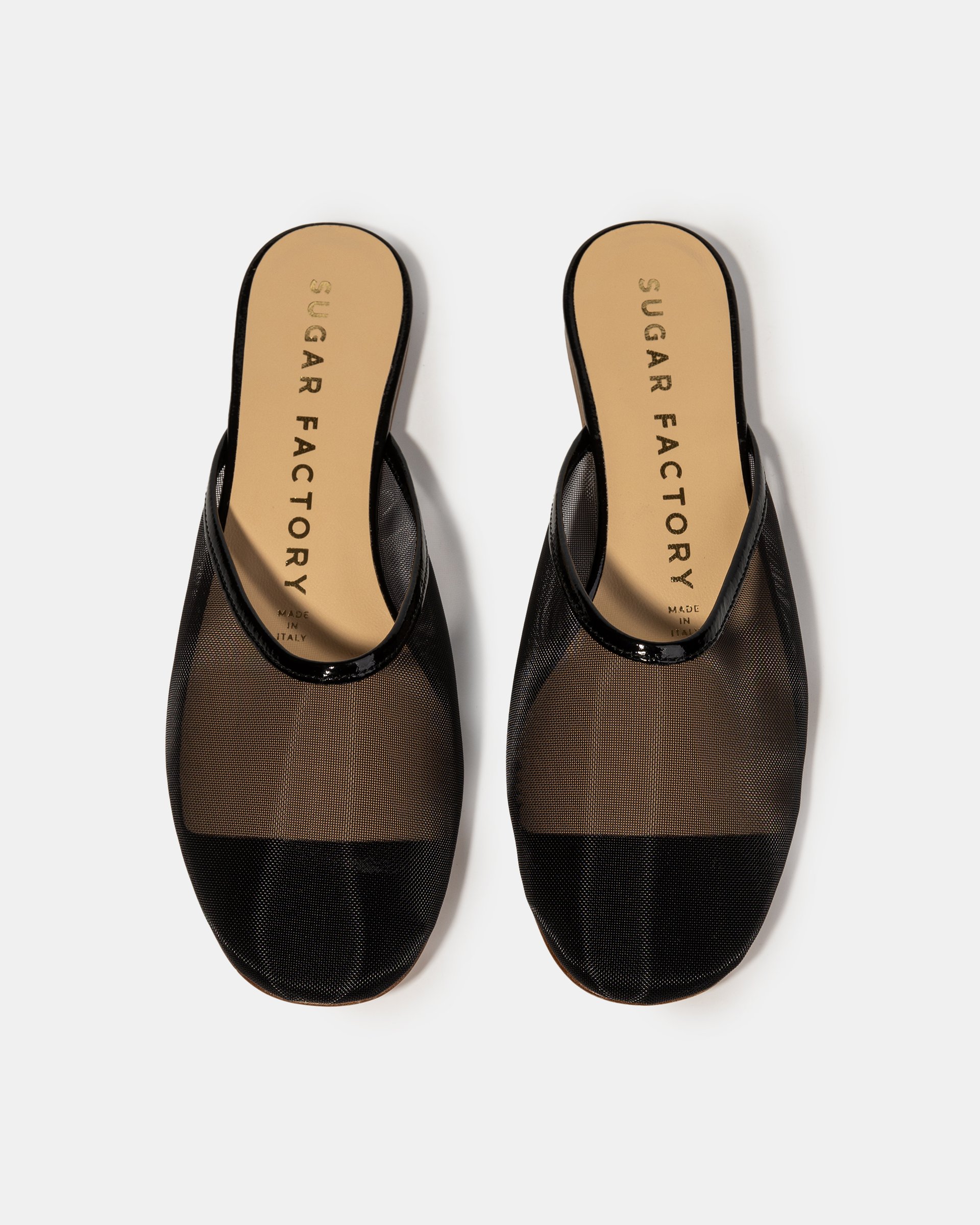 Черные слиперы из текстильной сетки - Image 3 of 5