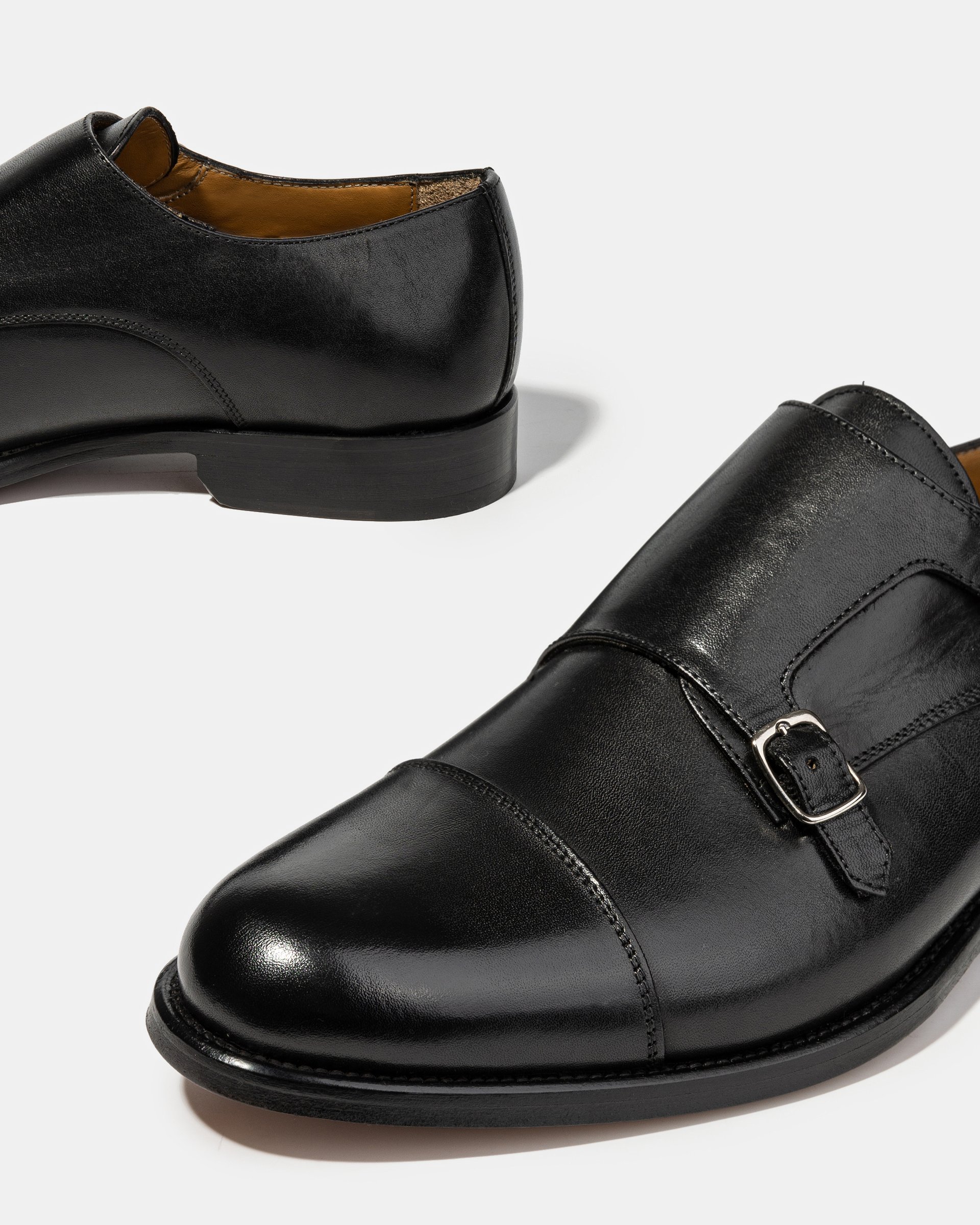 Чёрные кожаные туфли на пряжках - Image 4 of 5