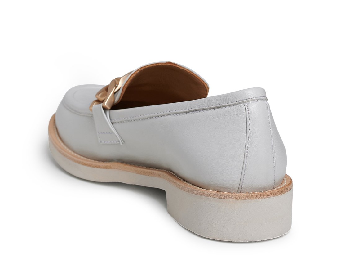 Серые кожаные лоферы - Image 3 of 5