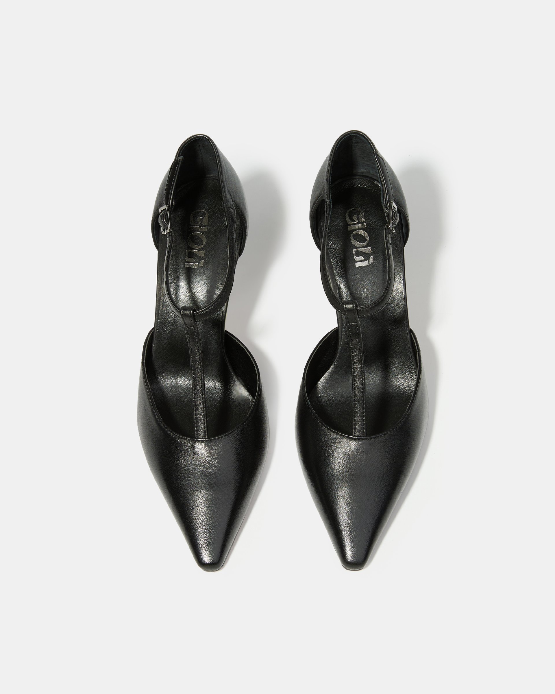 Черные кожаные туфли на высоком каблуке - Image 3 of 5