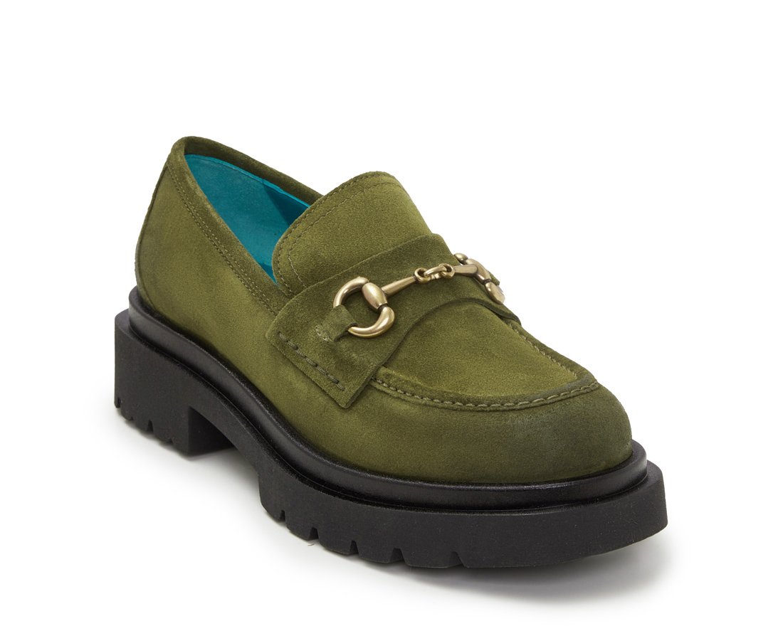 Оливковые замшевые лоферы - Image 2 of 5
